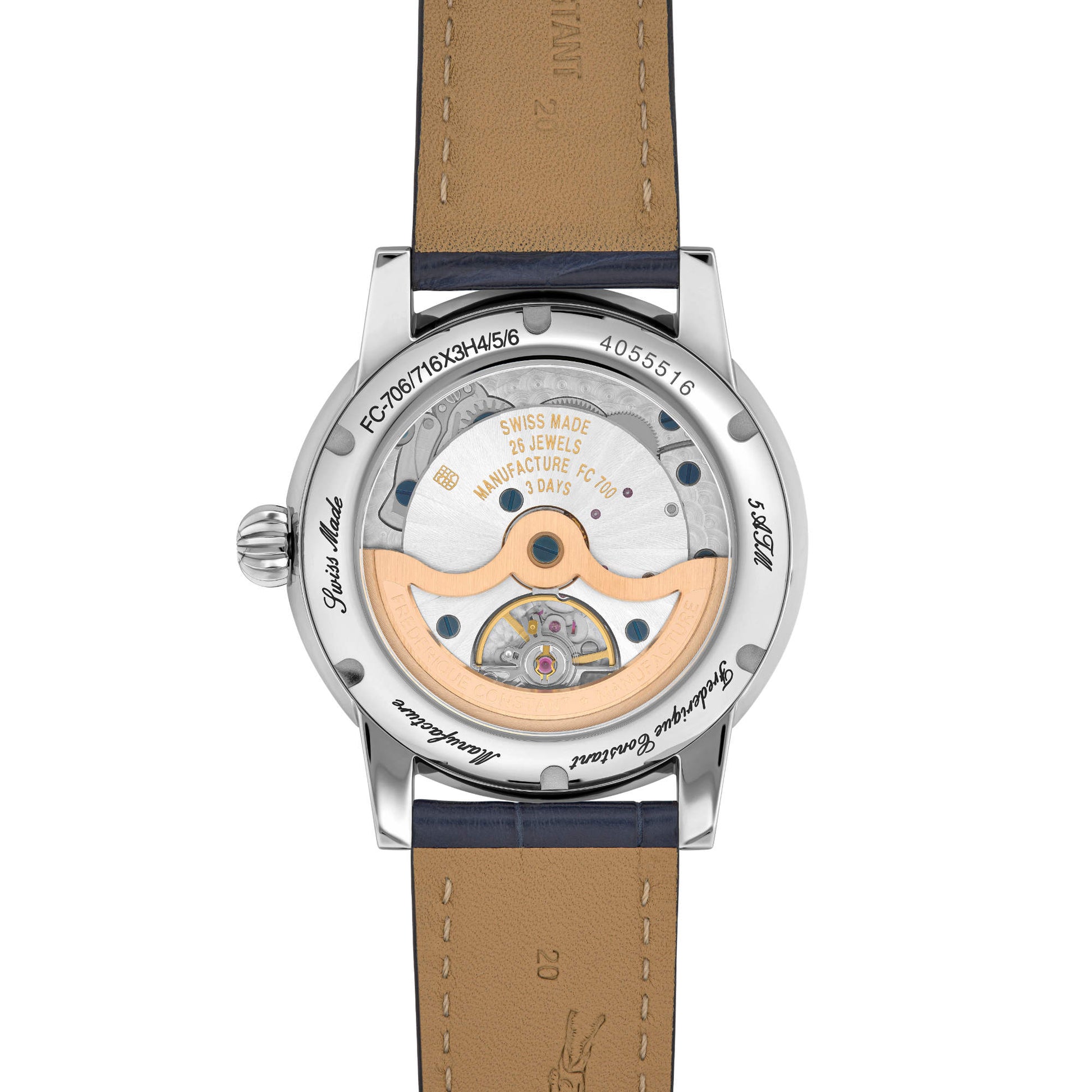 Classic Moonphase Date, Edelstahl von Frederique Constant (FC-716N3H6)