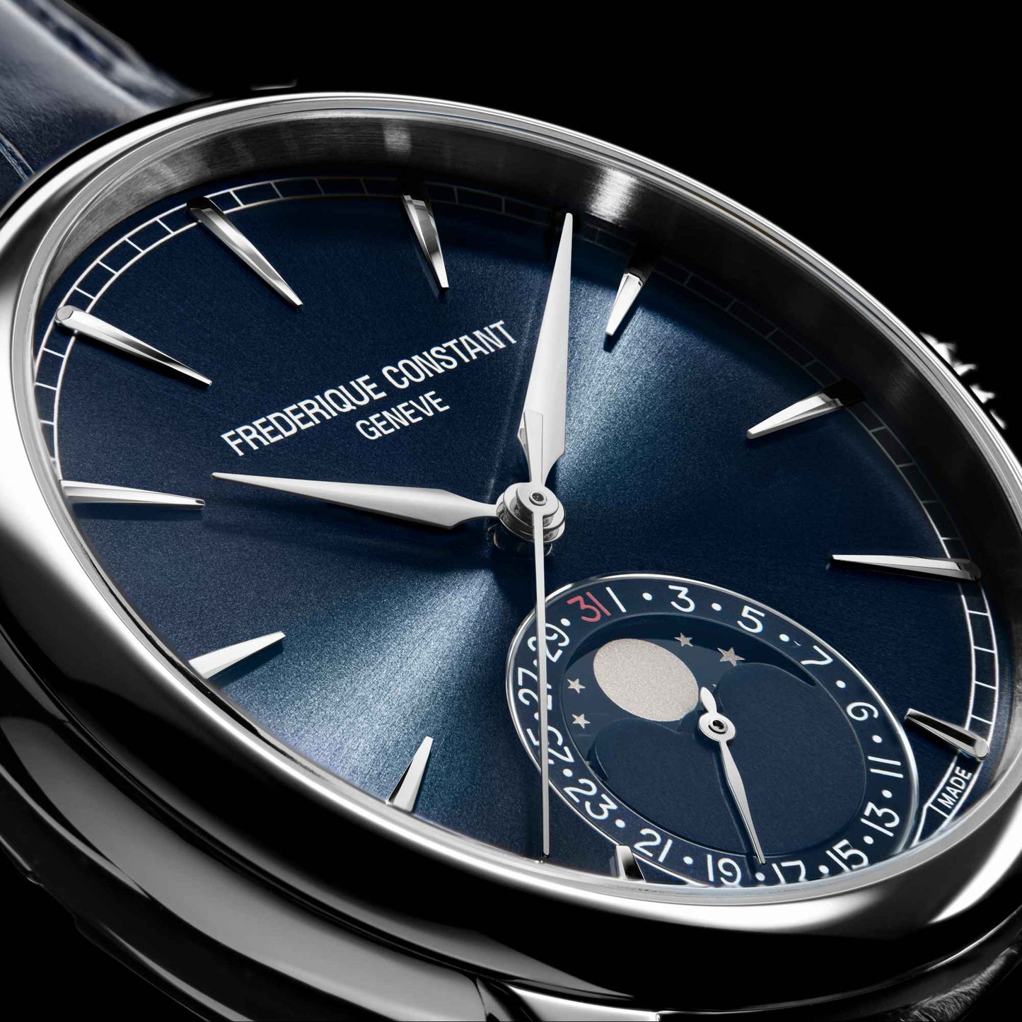 Classic Moonphase Date, Edelstahl von Frederique Constant (FC-716N3H6)
