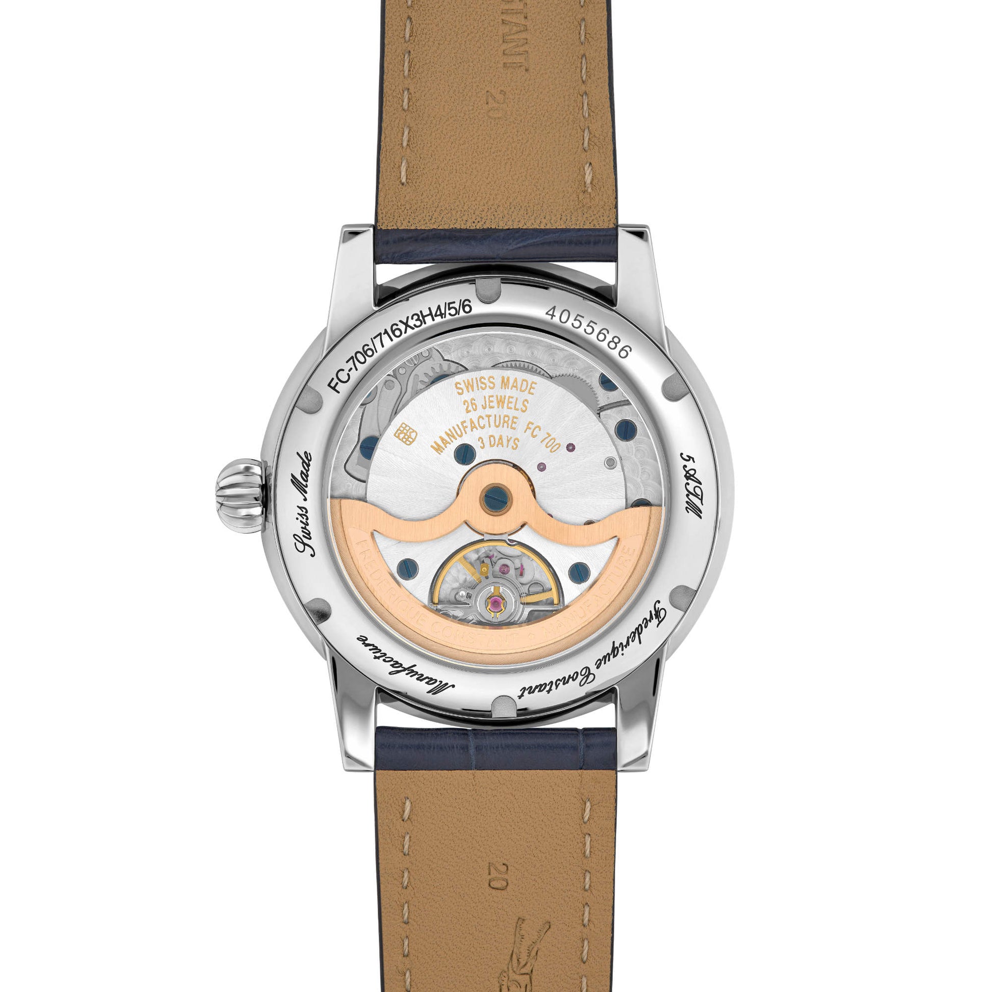 Classic Moonphase Date, Edelstahl von Frederique Constant (FC-716S3H6)