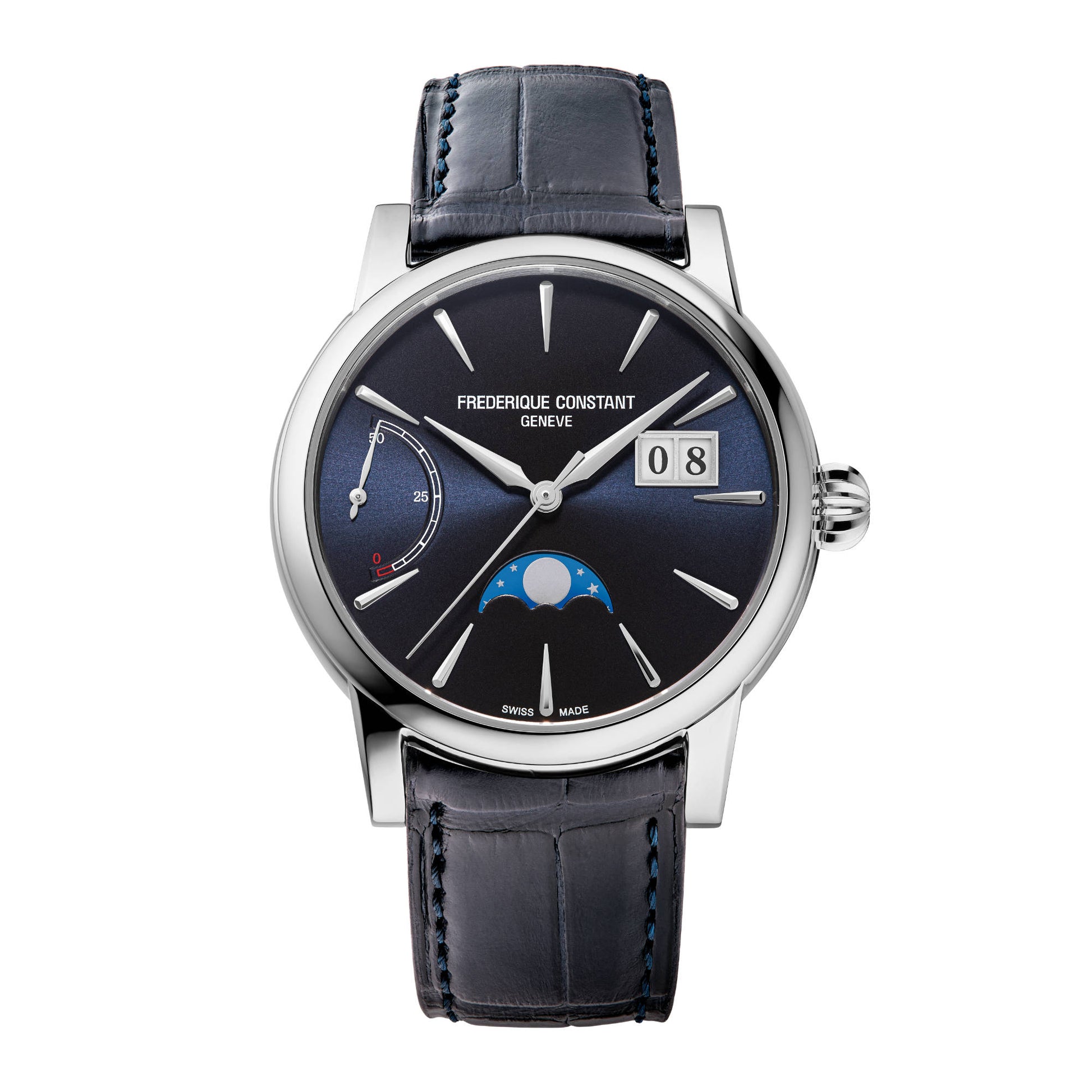 Classic Power Reserve Big Date, Edelstahl von Frederique Constant (FC-735N3H6)