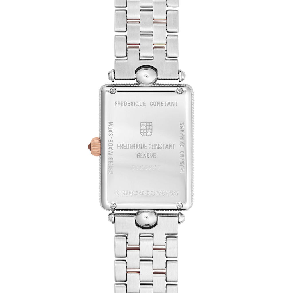 Frederique Constant Classics Art Deco Carree (FC-200MPW2AC2B) aus Edelstahl mit Perlmutt