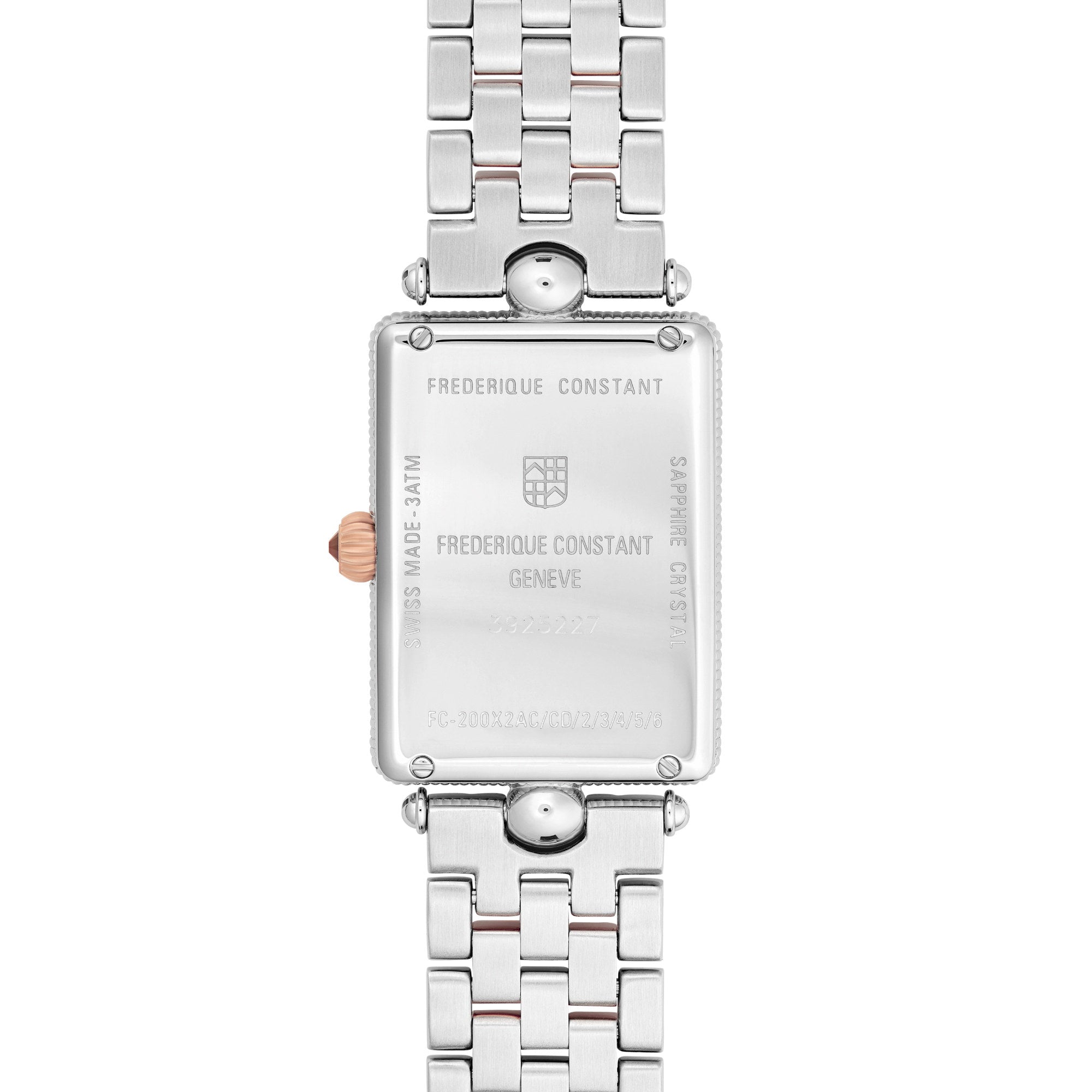 Frederique Constant Classics Art Deco Carree (FC-200MPW2AC2B) aus Edelstahl mit Perlmutt