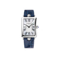 Frederique Constant Classics Art Deco Carree (FC-200MPW2AC2D6) aus Leder, Edelstahl mit Diamant und Perlmutt