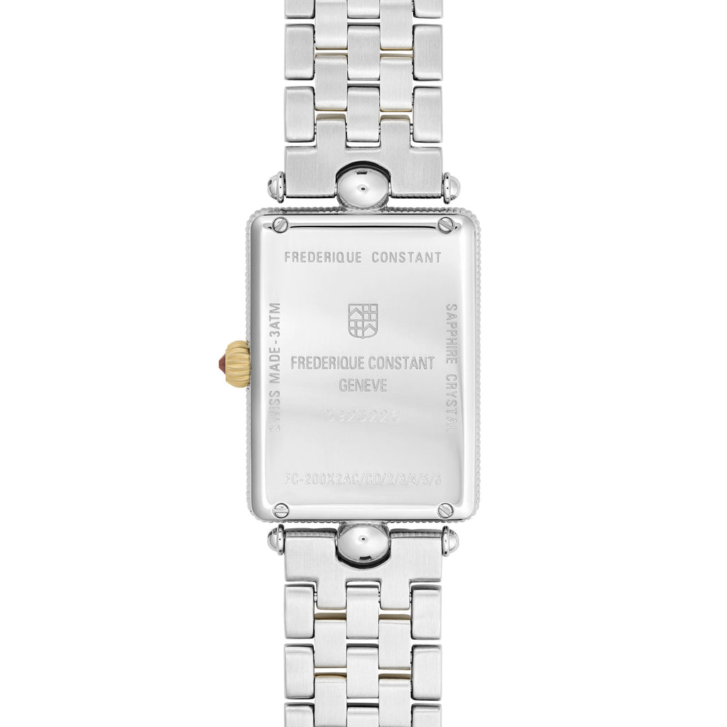 Frederique Constant Classics Art Deco Carree (FC-200MPW2AC3B) aus Edelstahl mit Perlmutt