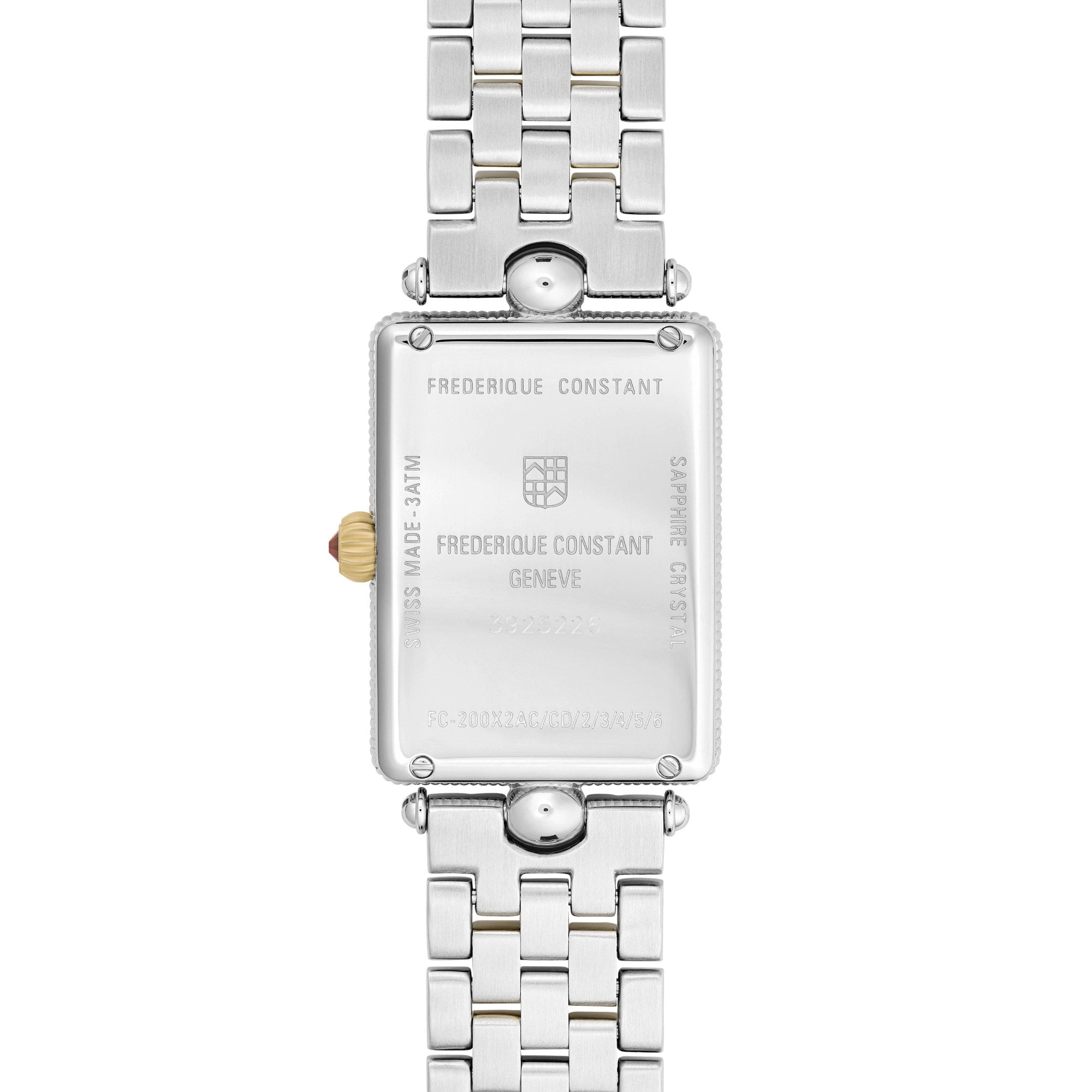 Frederique Constant Classics Art Deco Carree (FC-200MPW2AC3B) aus Edelstahl mit Perlmutt
