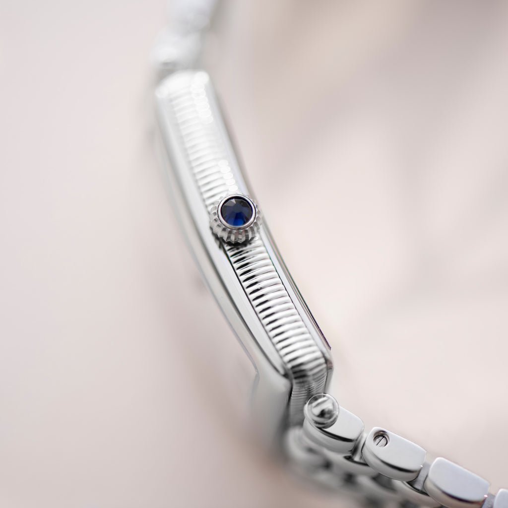 Frederique Constant Classics Art Deco Carree (FC-200MPW2AC6B) aus Edelstahl mit Perlmutt