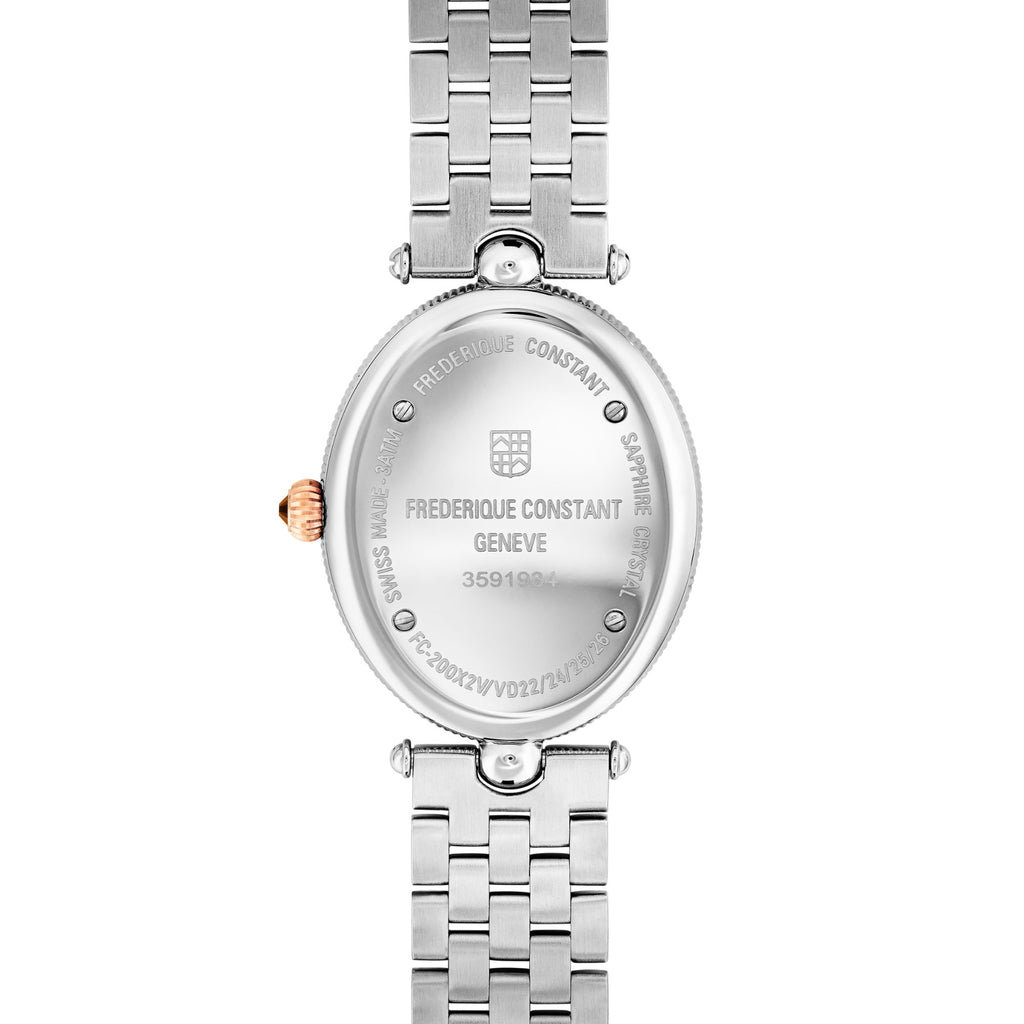 Frederique Constant Classics Art Deco Oval (FC-200MPW2V2B) aus Edelstahl mit Perlmutt