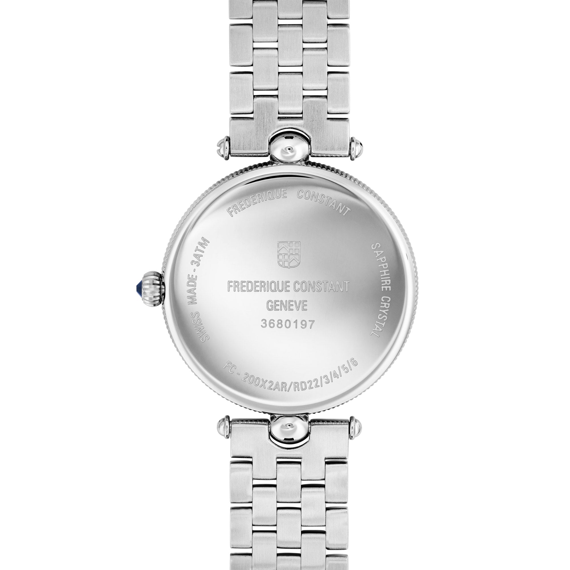 Frederique Constant Classics Art Deco Round (FC-200MPW2AR6B) aus Edelstahl mit Perlmutt