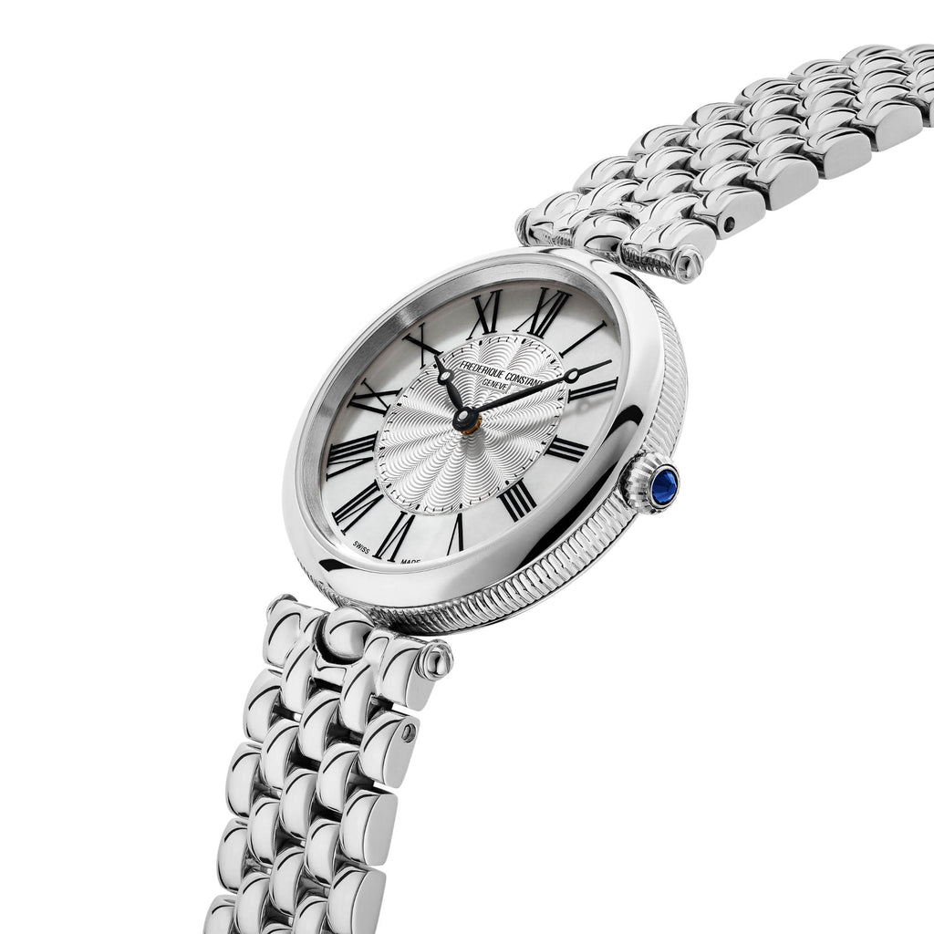 Frederique Constant Classics Art Deco Round (FC-200MPW2AR6B) aus Edelstahl mit Perlmutt