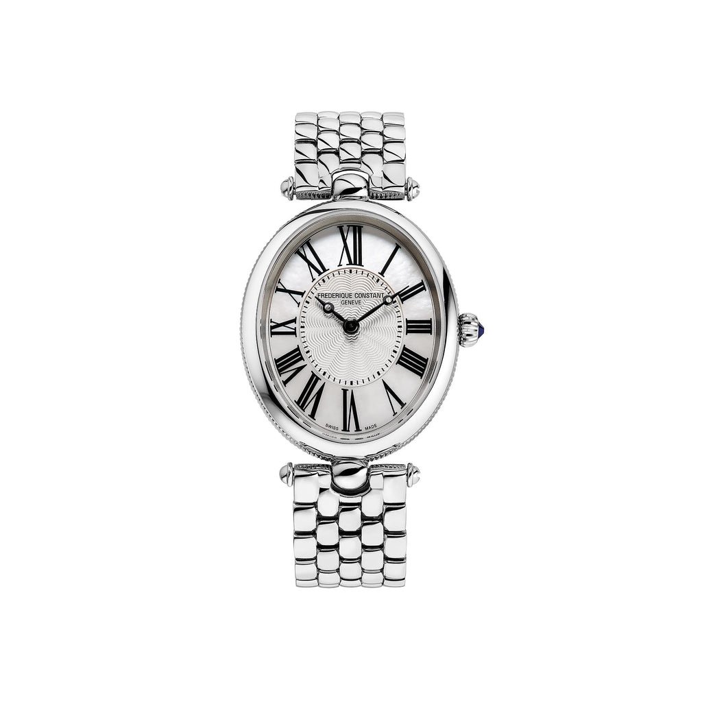 Frederique Constant Classics Art Deko (FC-200MPW2V6B) aus Silber mit Perlmutt