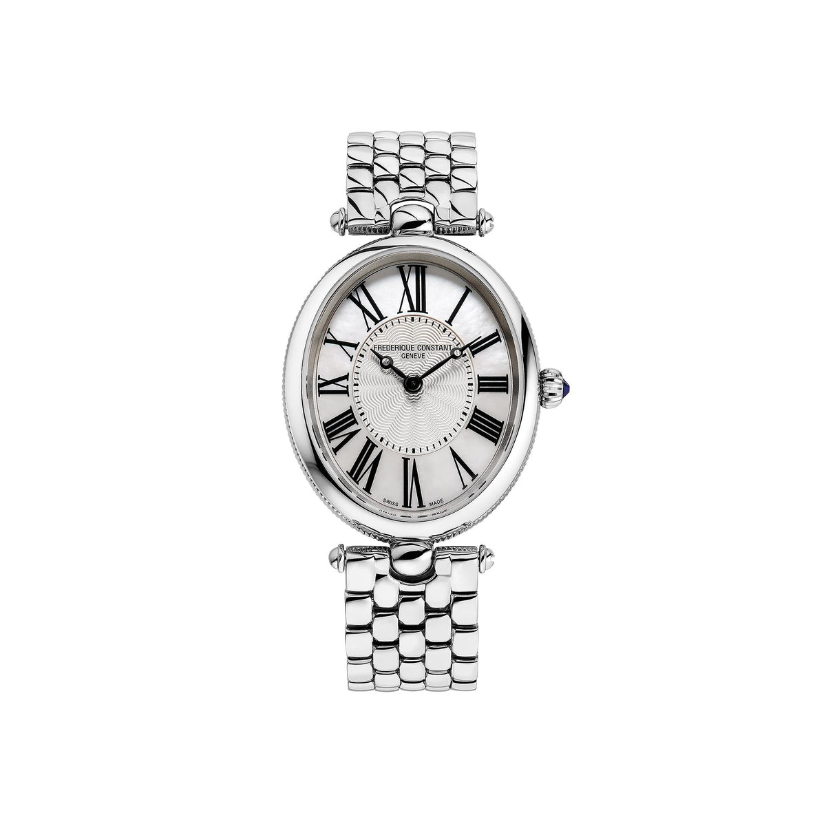 Frederique Constant Classics Art Deko (FC-200MPW2V6B) aus Silber mit Perlmutt
