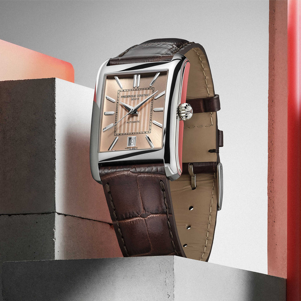 Frederique Constant Classics Carree Automatic (FC-303SAL4C6) aus Leder, Edelstahl