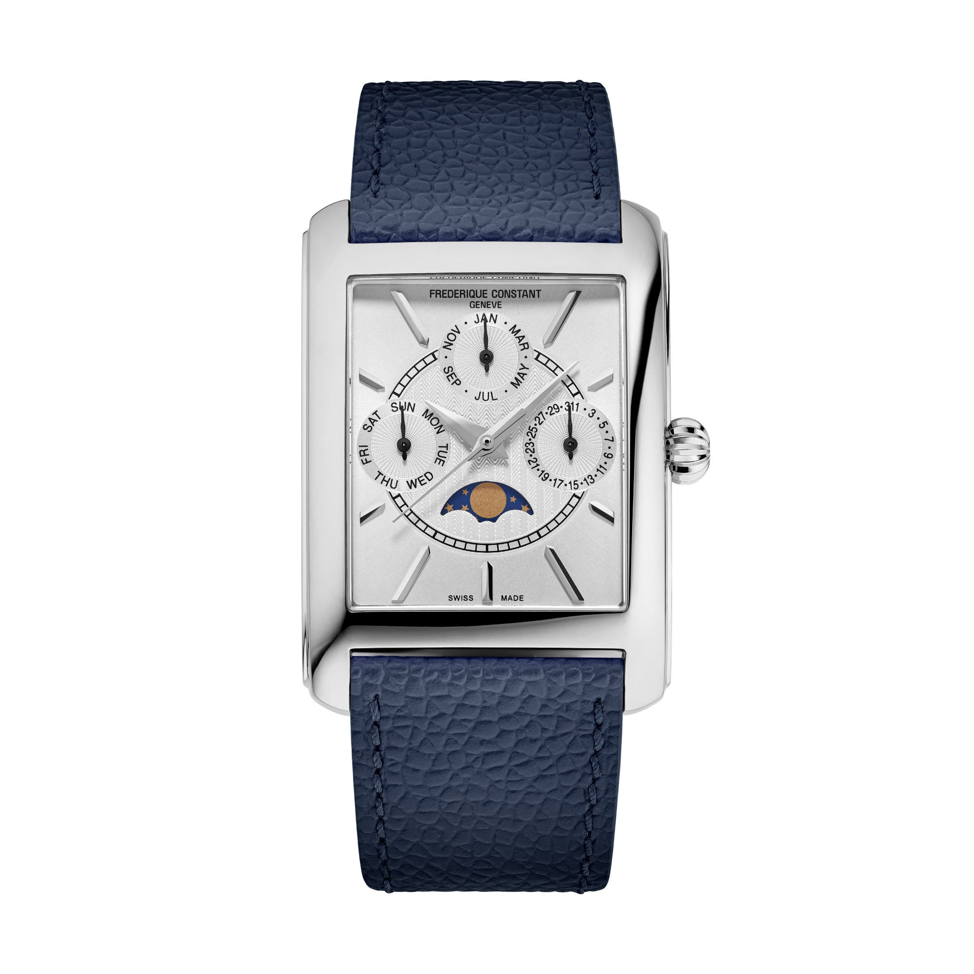 Frederique Constant Classics Carree Calendar Moonphase (FC-265S4C6) aus Silber