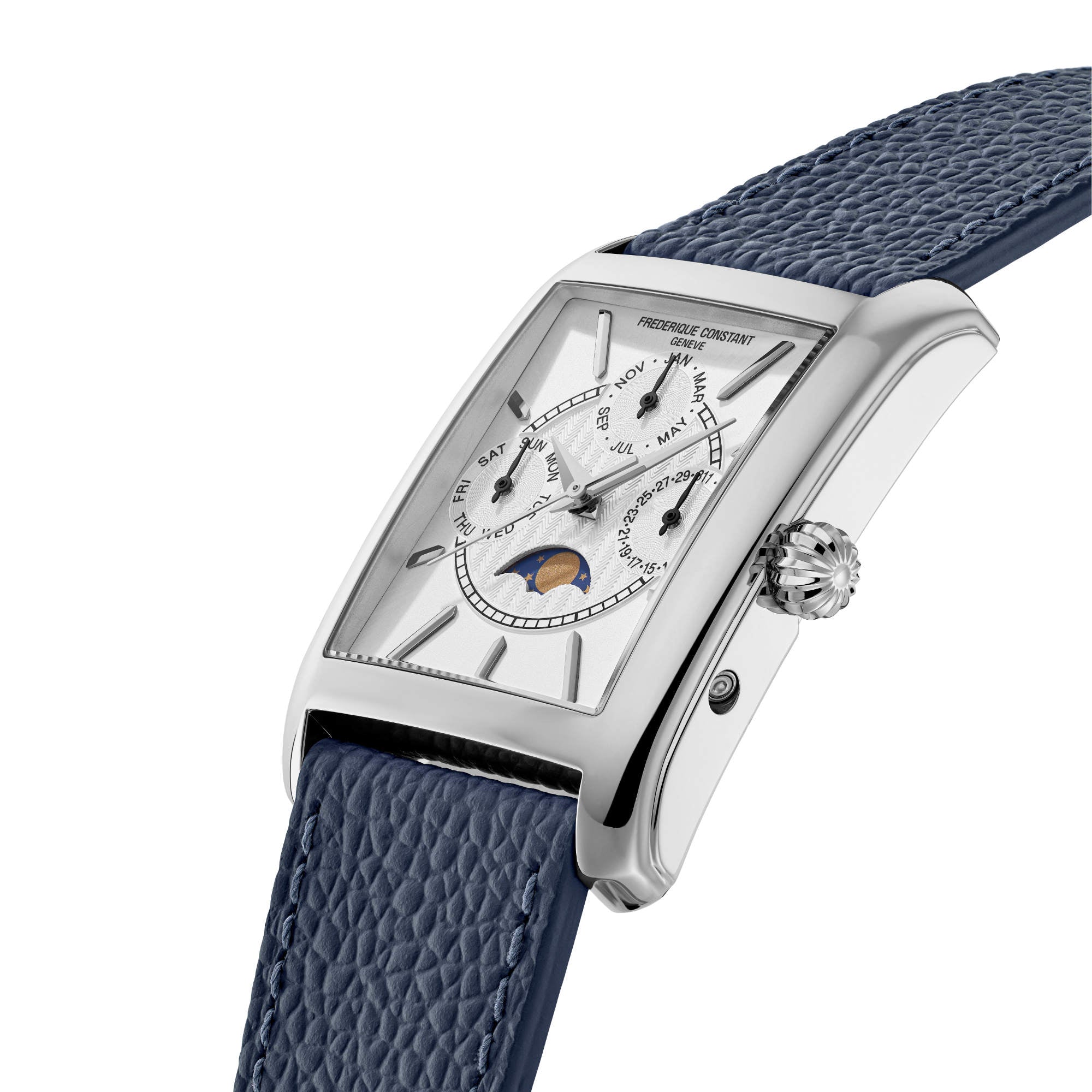 Frederique Constant Classics Carree Calendar Moonphase (FC-265S4C6) aus Silber