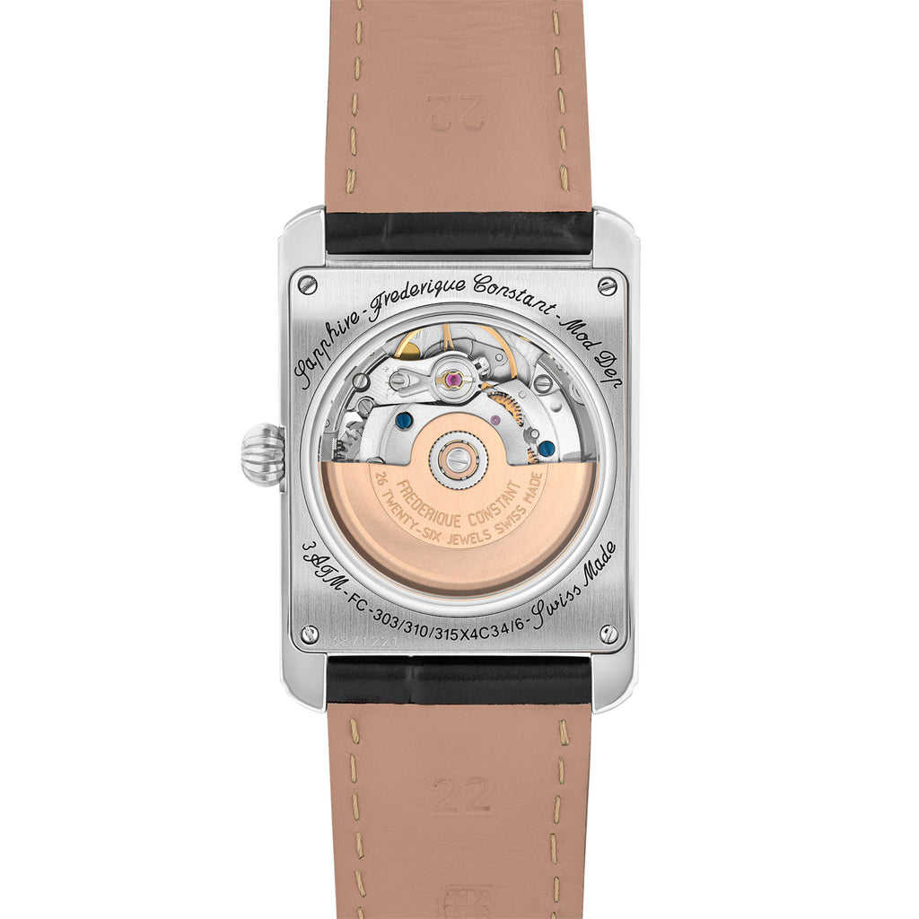Frederique Constant Classics Carree Heart Beat Automatic (FC-311S4C6) aus Silber