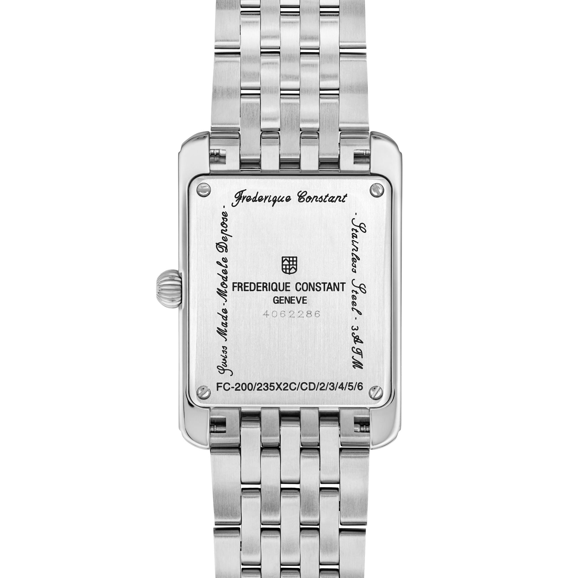 Frederique Constant Classics Carrée Small Seconds (FC-235GR2C6B) aus Edelstahl