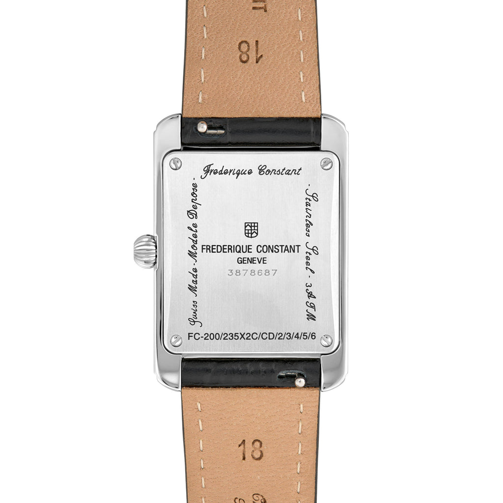 Frederique Constant Classics Carrée Small Seconds (FC-235S2CD6) aus Silber mit Diamant