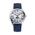 Frederique Constant Classics Elegance Luna (FC-331MPWND3B6) aus Leder, Edelstahl mit Diamant und Perlmutt