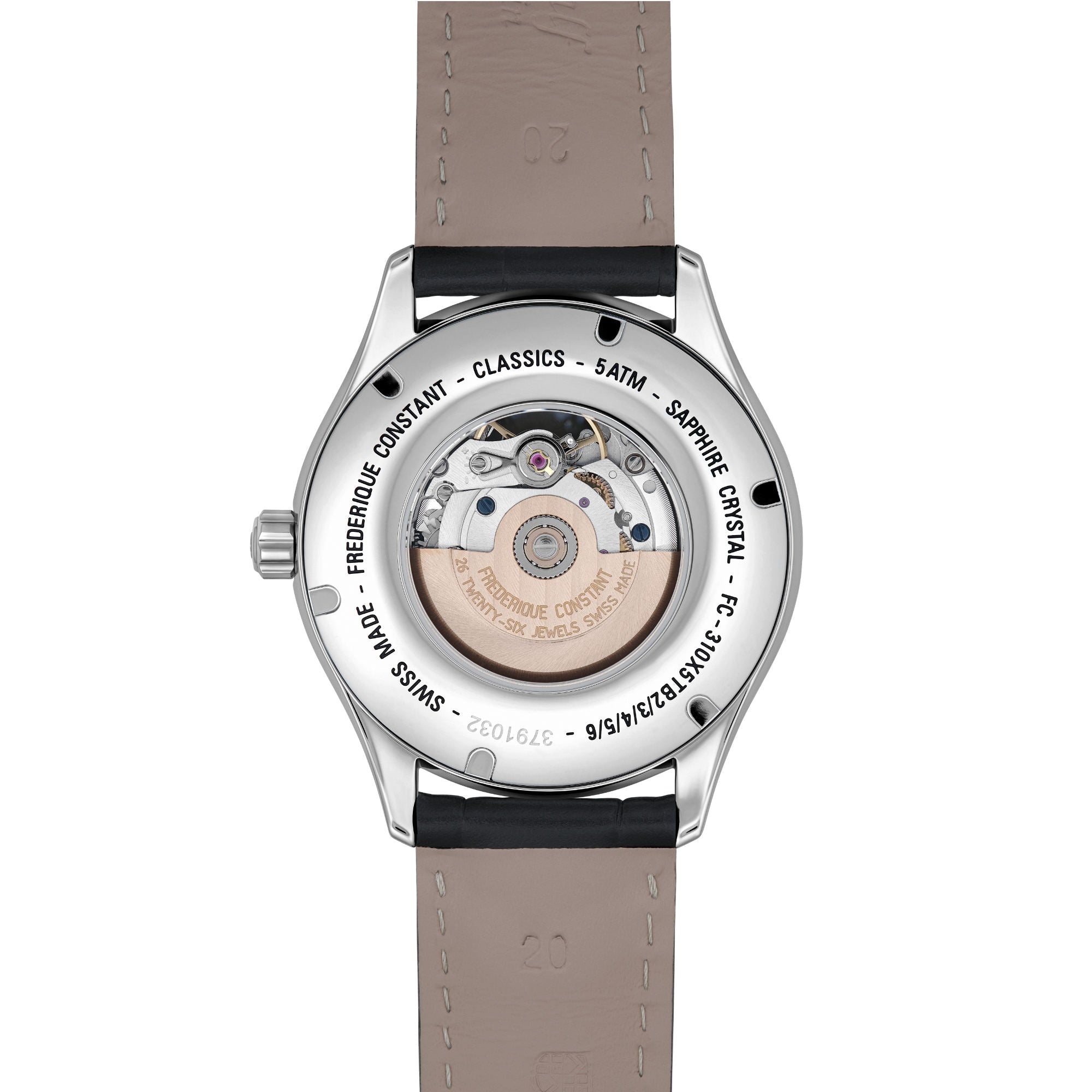 Frederique Constant Classics Heart Beat Automatic (FC-310MC5B6) aus Silber