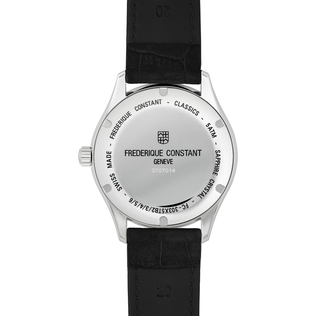 Frederique Constant Classics Index Automatic (FC-303NB5B6) aus Leder, Edelstahl