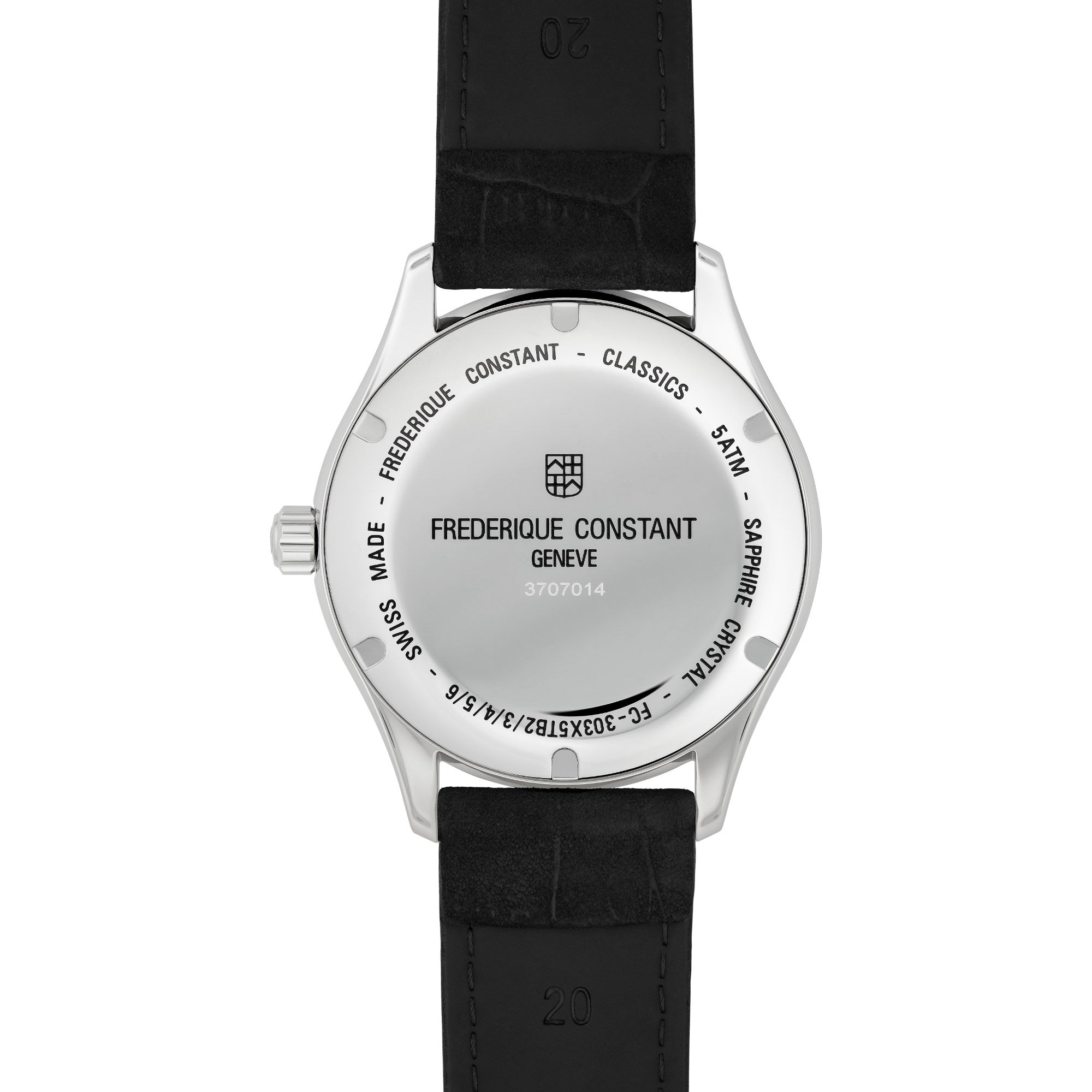 Frederique Constant Classics Index Automatic (FC-303NB5B6) aus Leder, Edelstahl