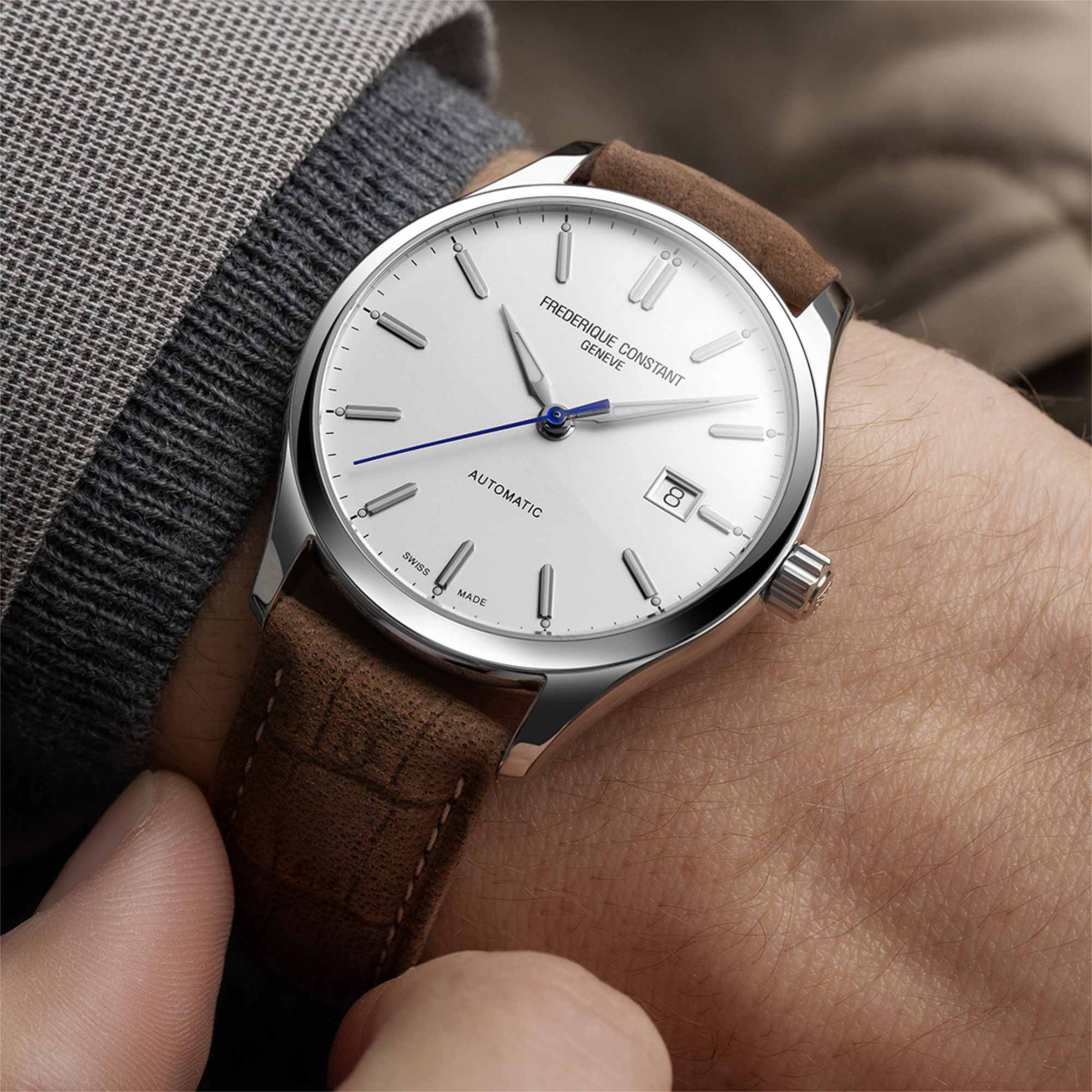 Frederique Constant Classics Index Automatic (FC-303NS5B6) aus Silber