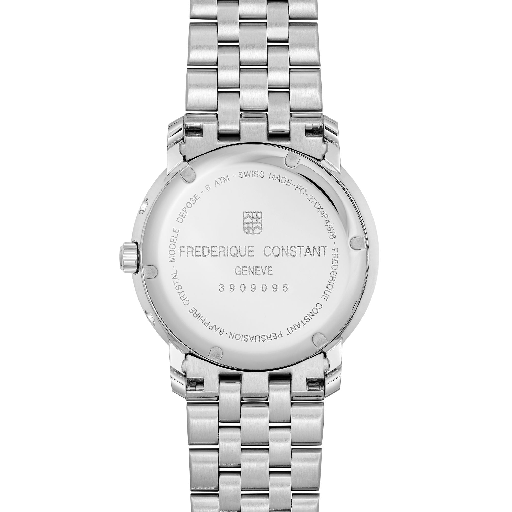 Frederique Constant Classics Index Business Timer (FC-270N4P6B) aus Edelstahl