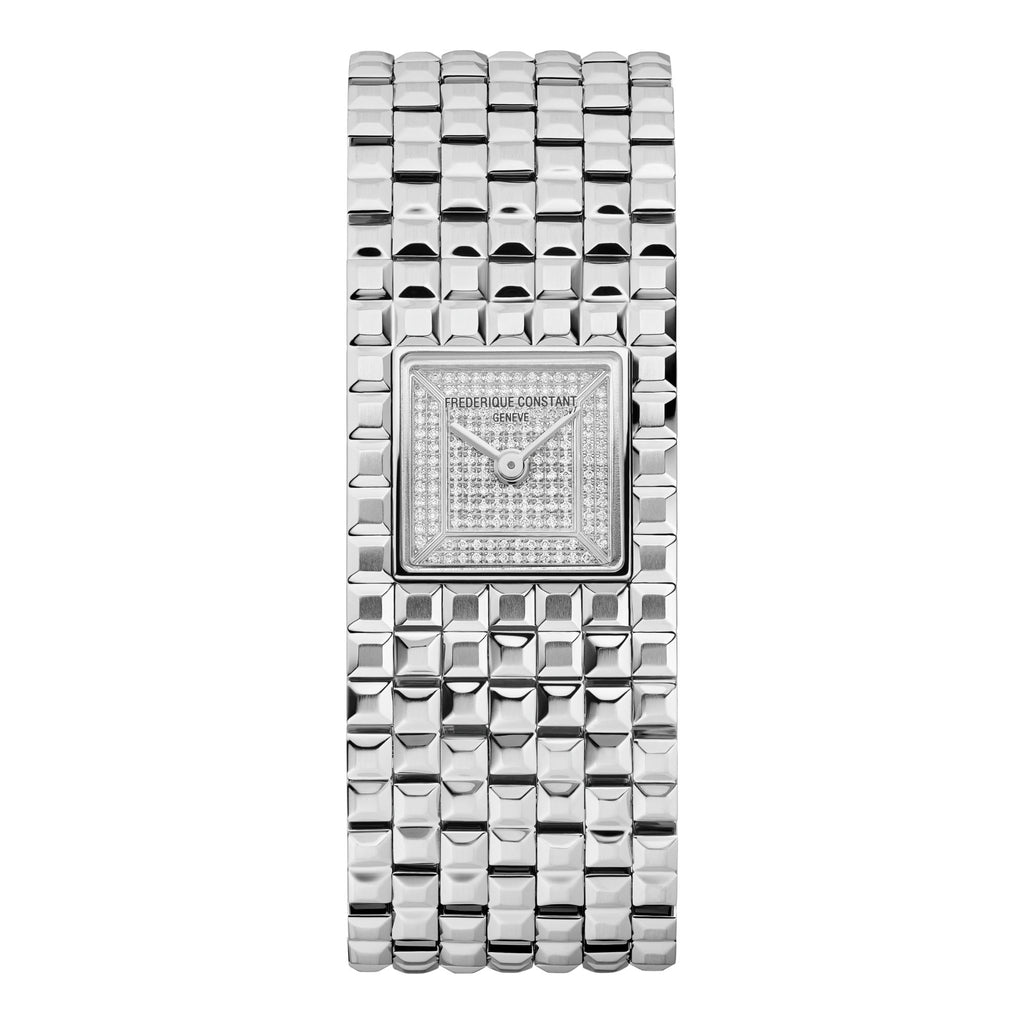 Frederique Constant Classics Manchette (FC-200PVD1MC6B) aus Edelstahl mit Diamant