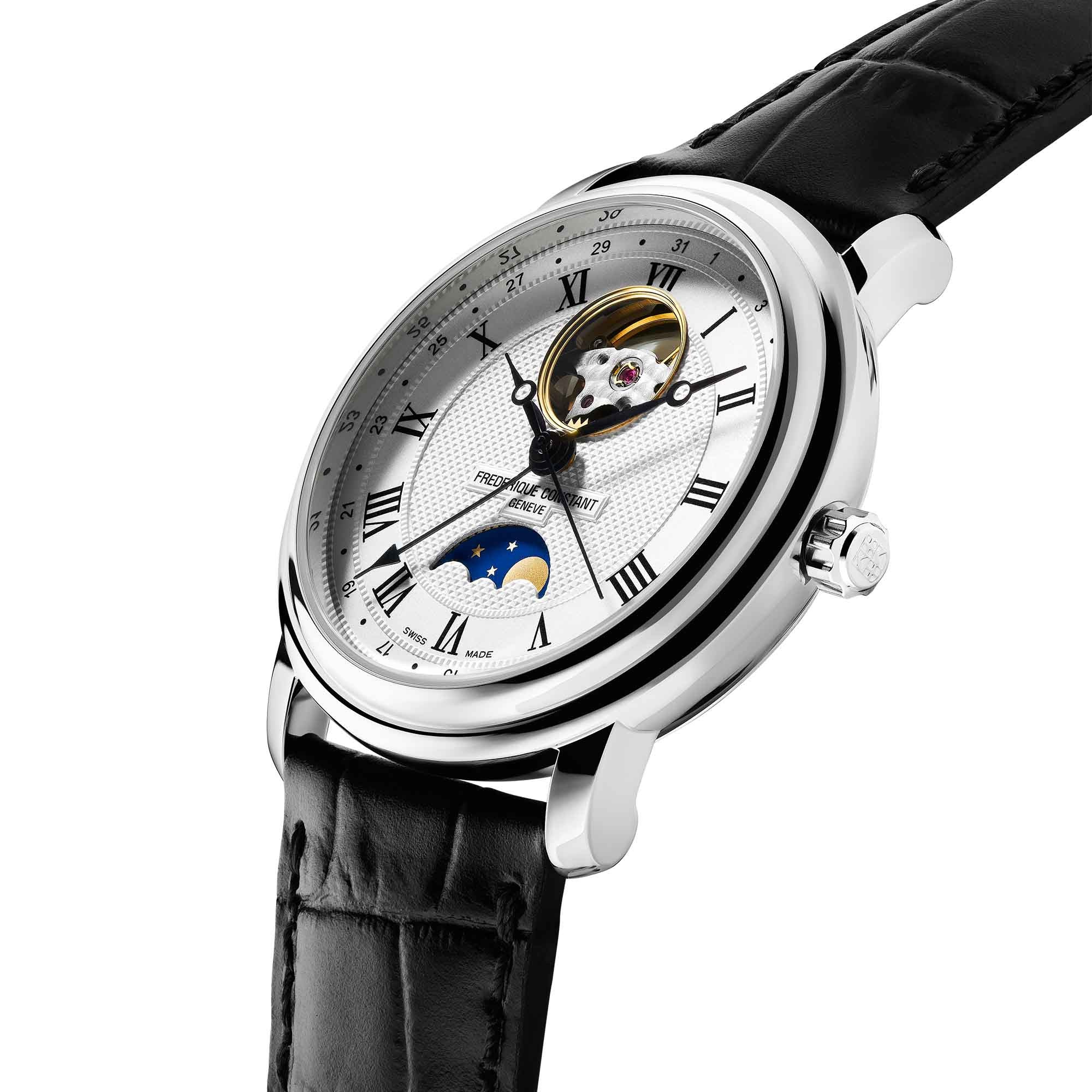 Frederique Constant Classics Mondphase (FC-335MC4P6) aus Silber