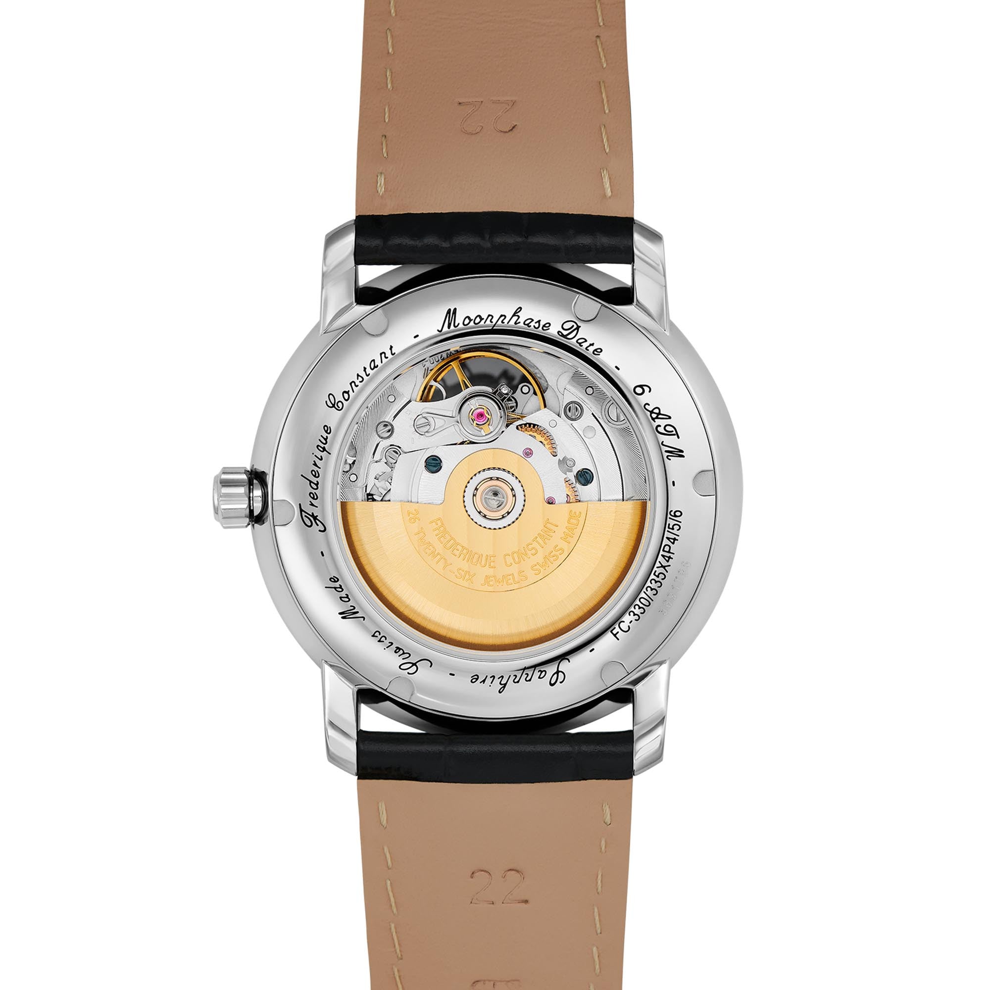 Frederique Constant Classics Mondphase (FC-335MC4P6) aus Silber