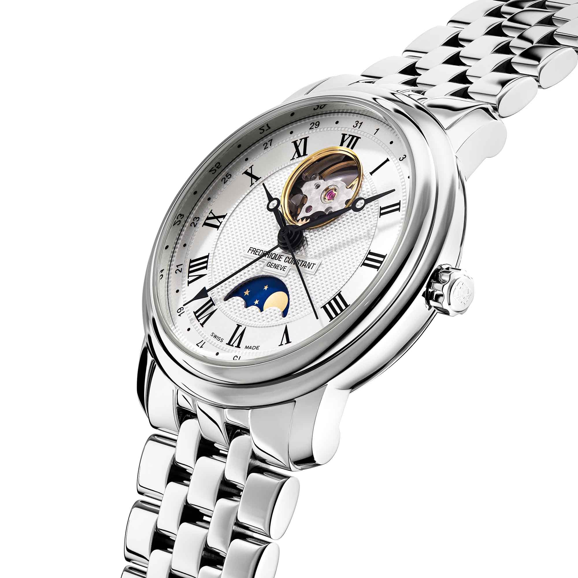 Frederique Constant Classics Mondphase (FC-335MC4P6B2) aus Silber