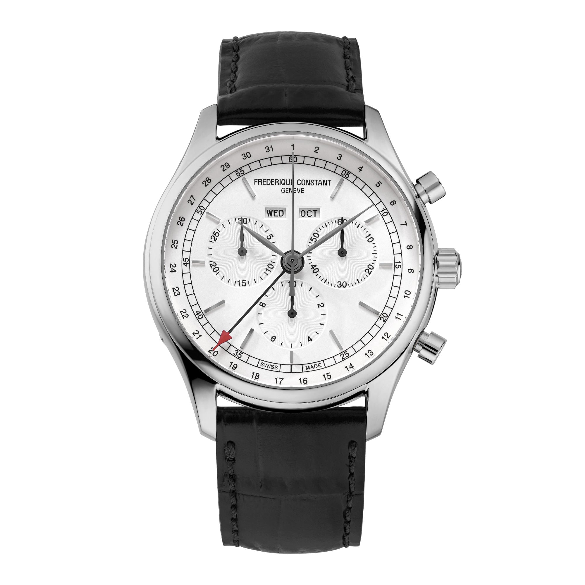 Frederique Constant Classics Quartz Chronograph Triple Calendar (FC-296SW5B6) aus Silber