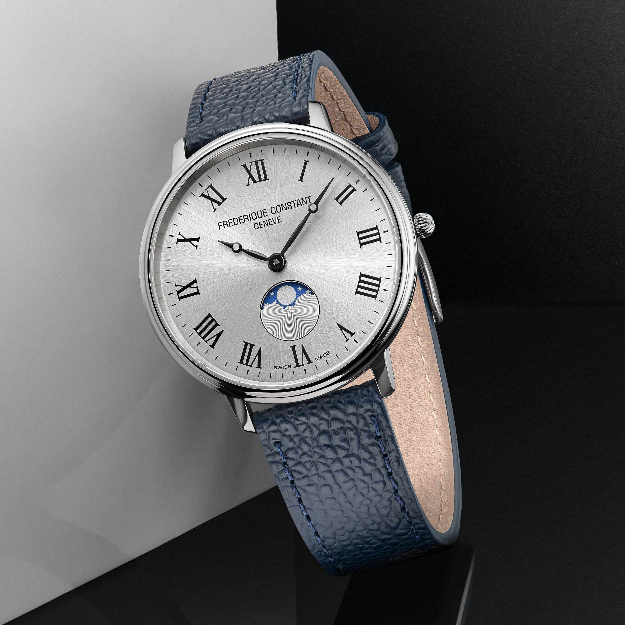 Frederique Constant Classics Quartz Moonphase (FC-206RS3S6) aus Silber