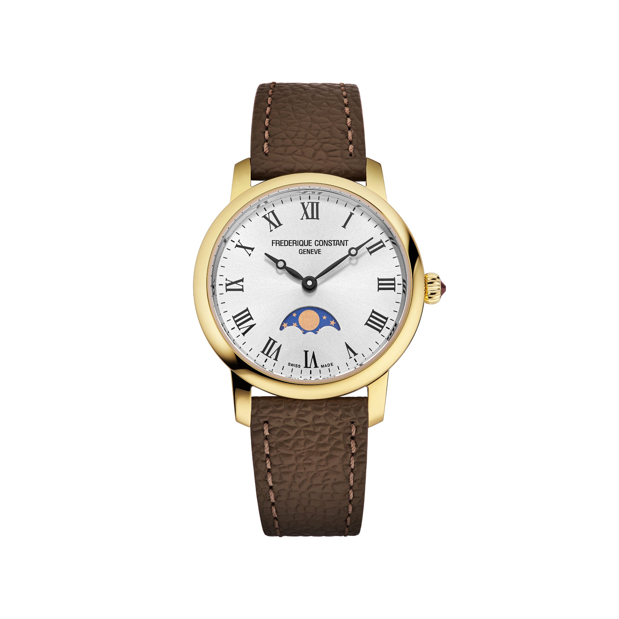 Frederique Constant Classics Slimline Ladies Moonphase (FC-206RS1S5) aus Silber