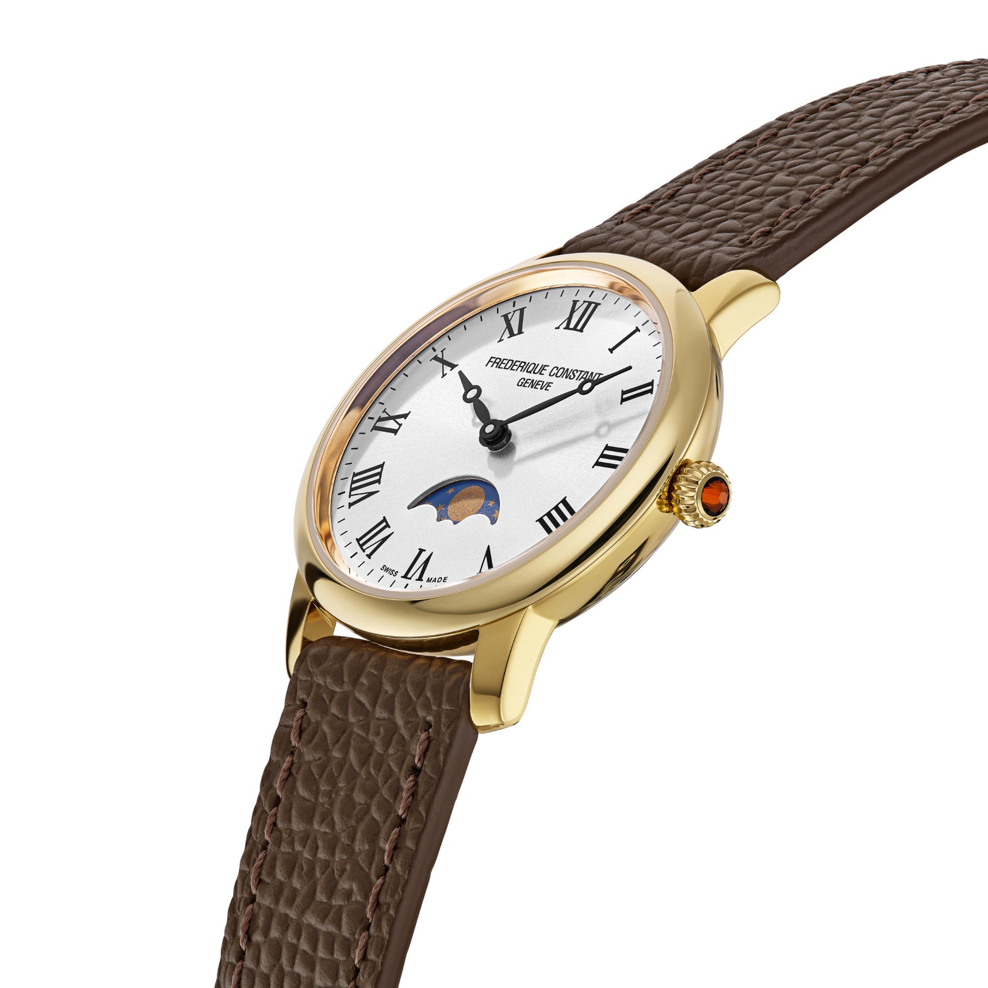 Frederique Constant Classics Slimline Ladies Moonphase (FC-206RS1S5) aus Silber