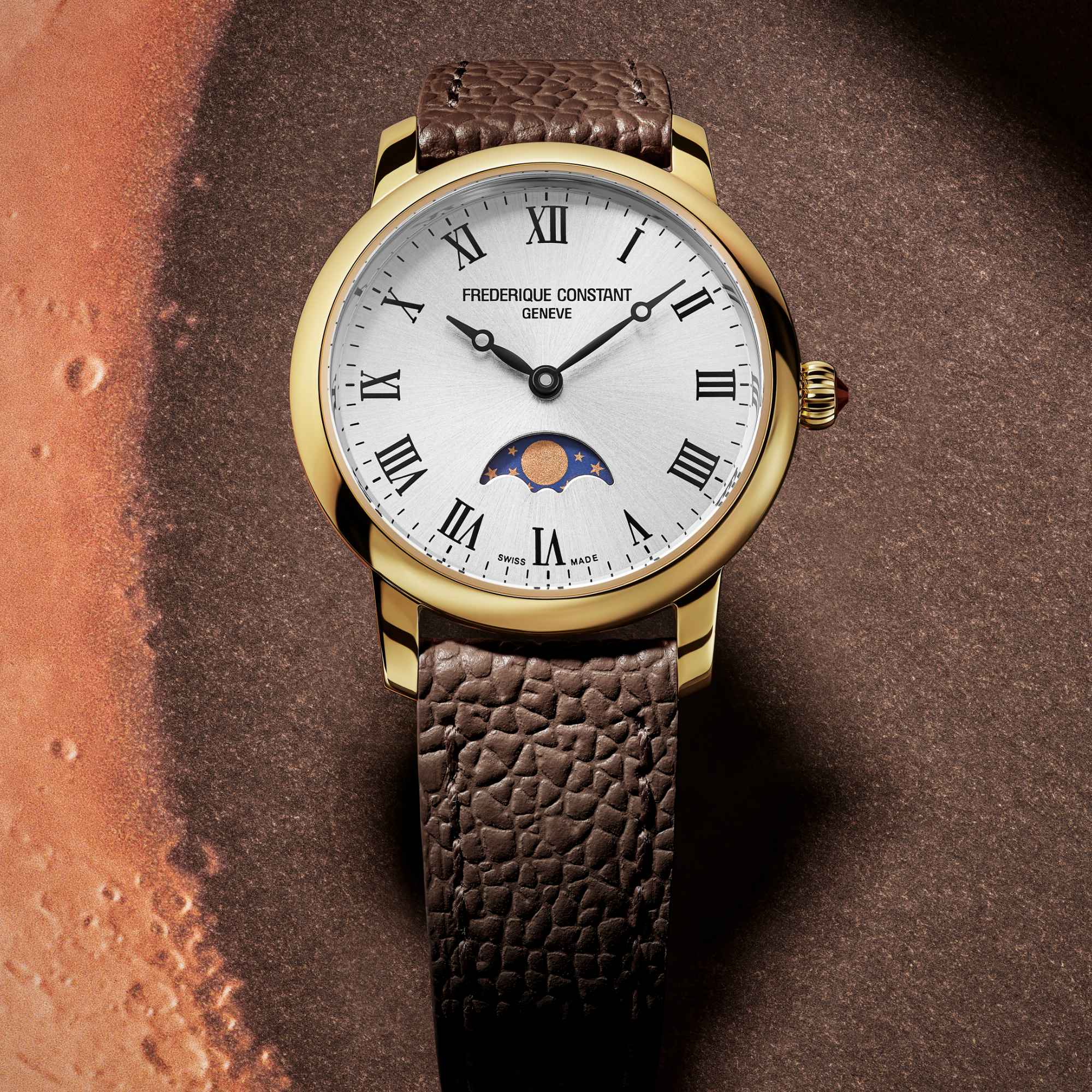 Frederique Constant Classics Slimline Ladies Moonphase (FC-206RS1S5) aus Silber