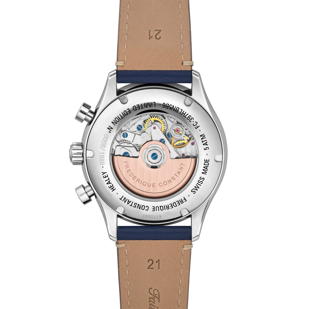 Frederique Constant Classics Vintage Rally Healey Automatic (FC-397HLBN5B6) aus Leder, Edelstahl