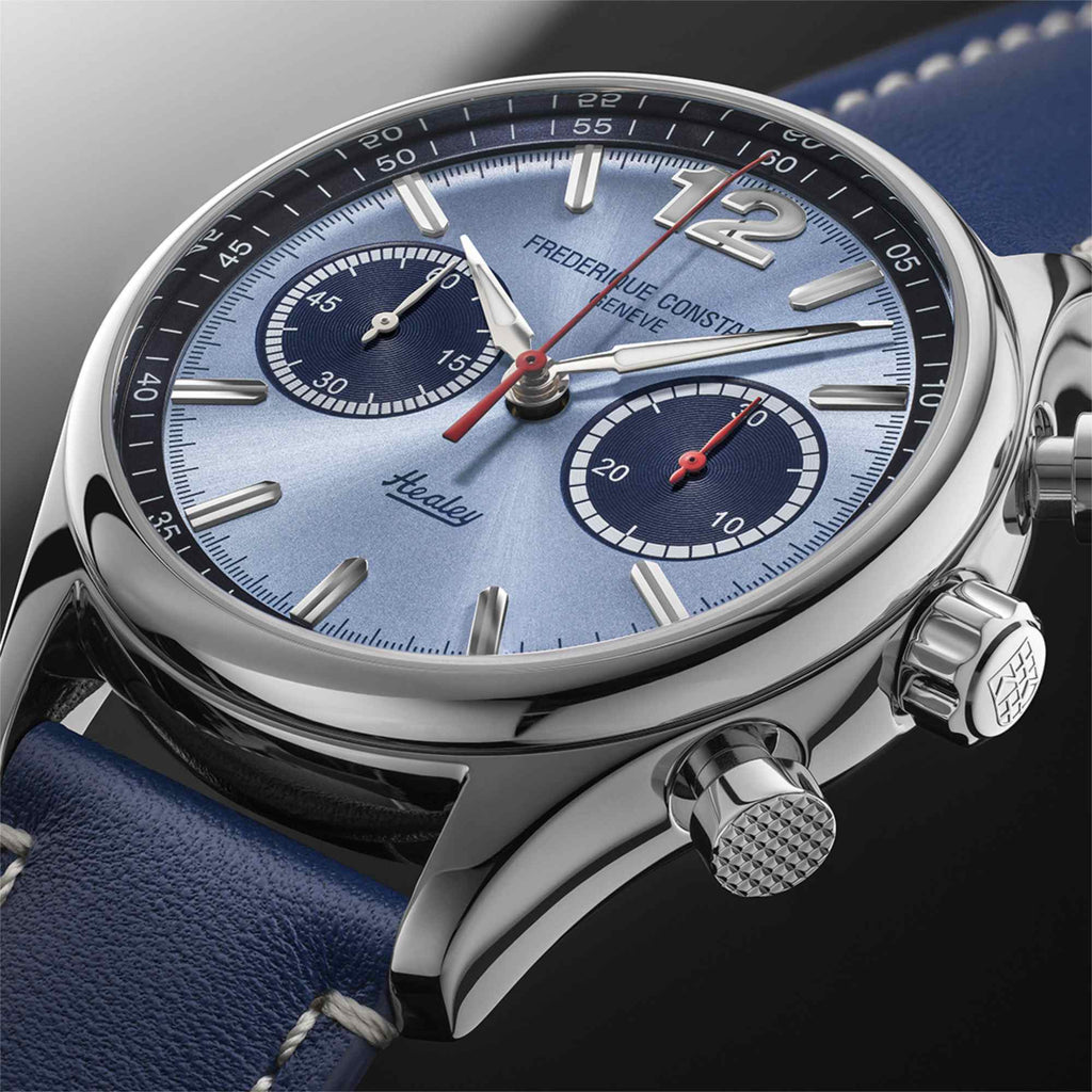 Frederique Constant Classics Vintage Rally Healey Automatic (FC-397HLBN5B6) aus Leder, Edelstahl