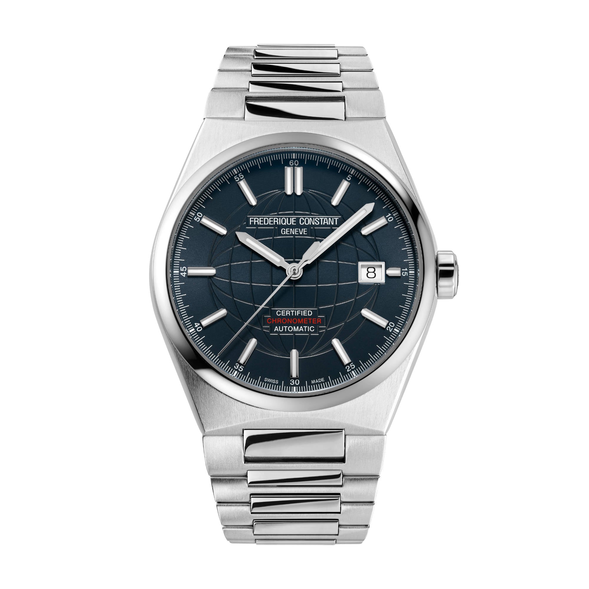 Frederique Constant Highlife Automatic Cosc (FC-303BL3NH6B) aus Edelstahl mit Rubin
