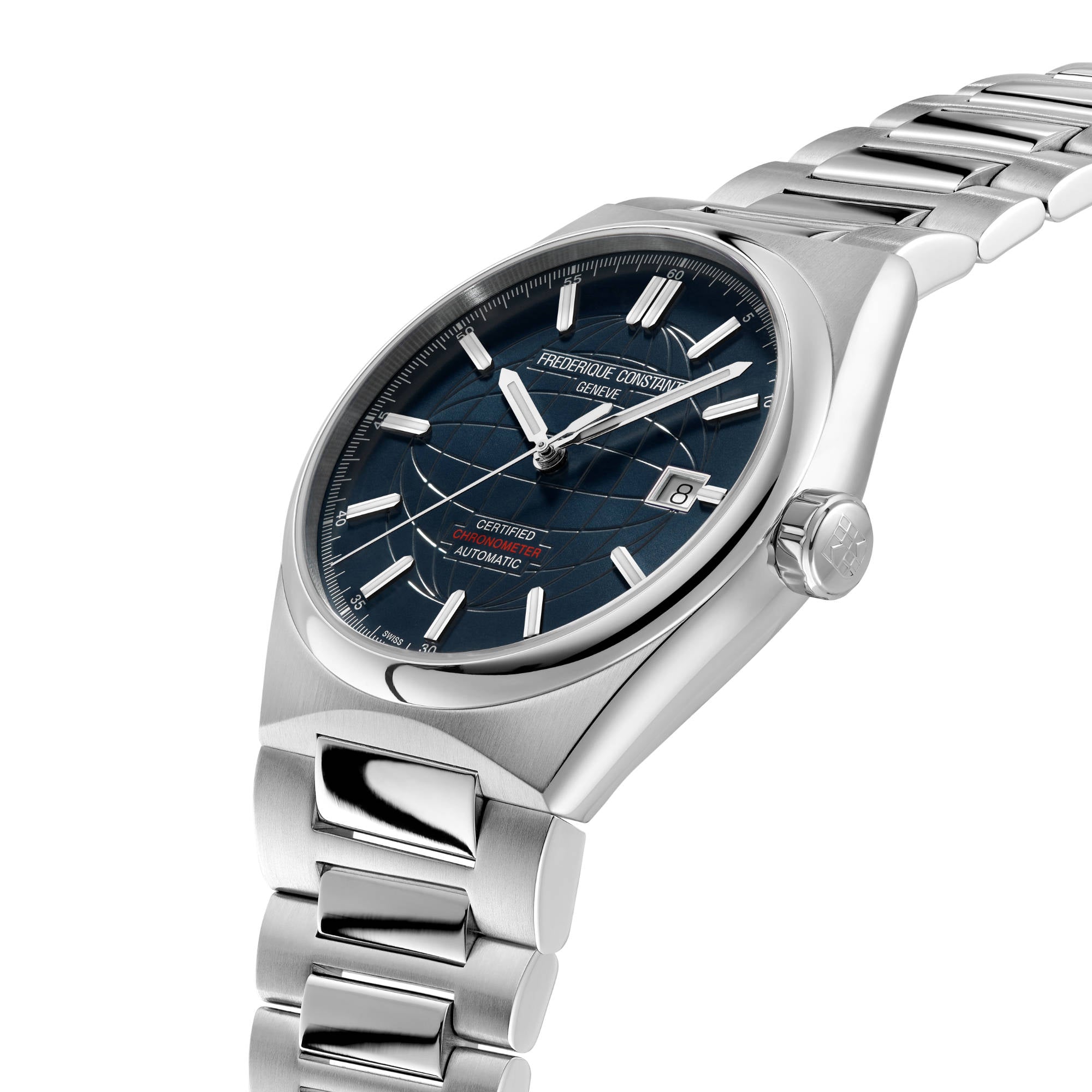 Frederique Constant Highlife Automatic Cosc (FC-303BL3NH6B) aus Edelstahl mit Rubin