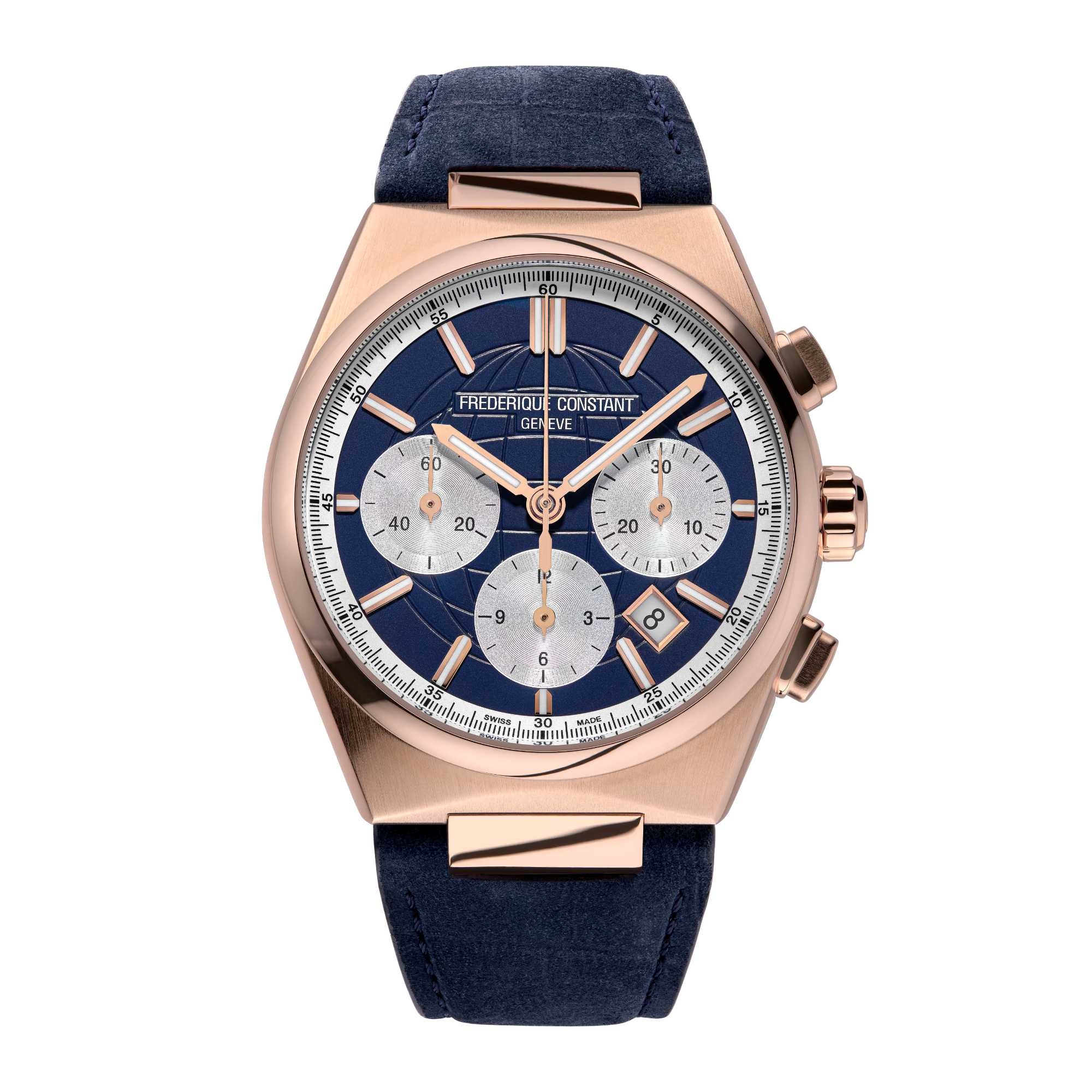 Frederique Constant Highlife Chronograph Automatik (FC-391NS4NH4) aus Leder, Edelstahl