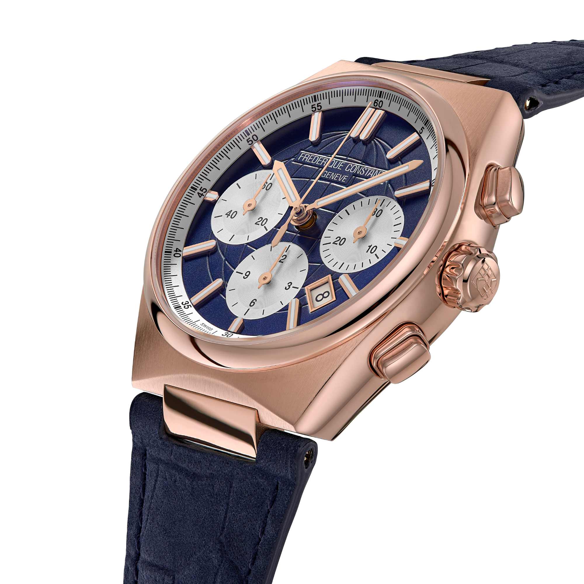 Frederique Constant Highlife Chronograph Automatik (FC-391NS4NH4) aus Leder, Edelstahl