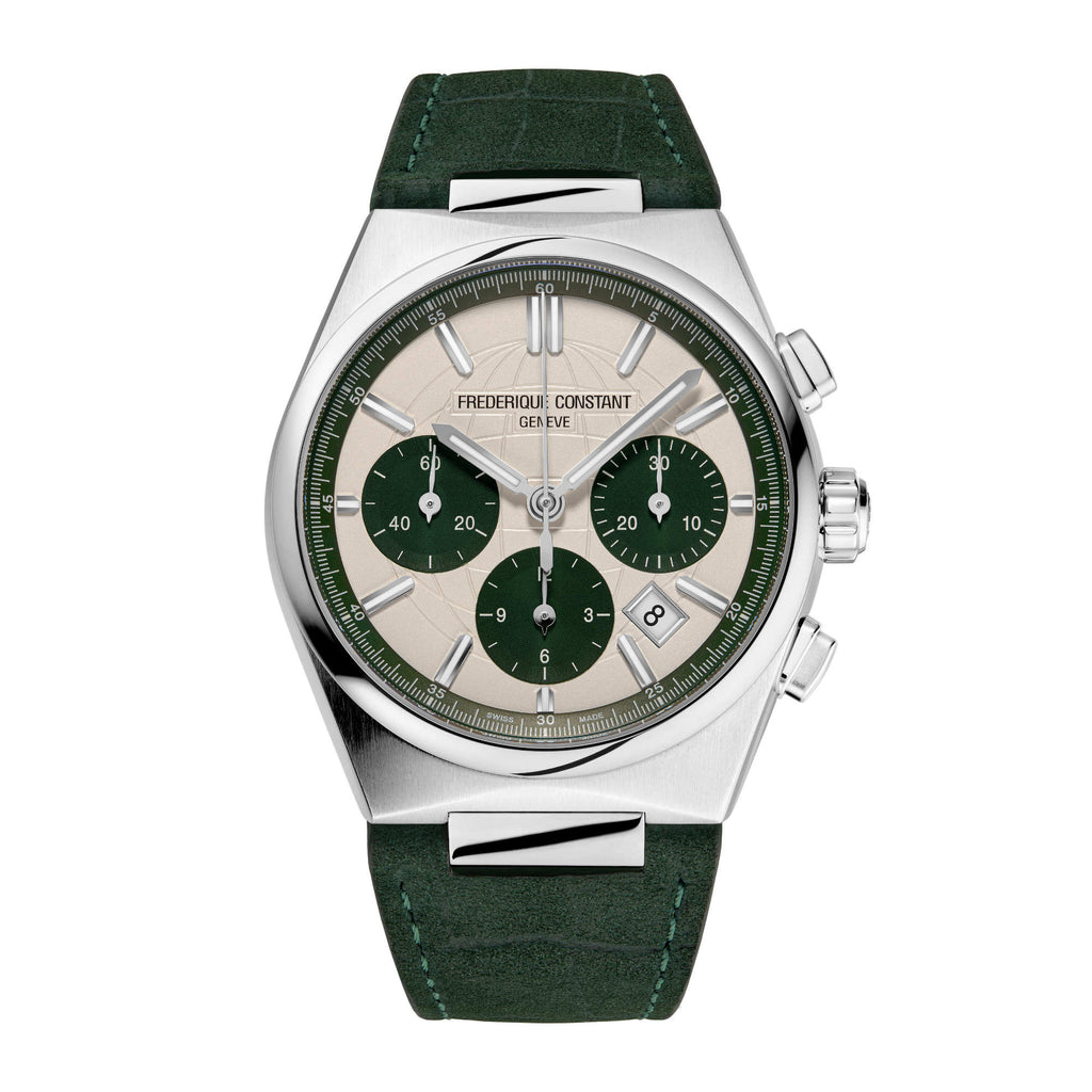 Frederique Constant Highlife Chronograph Automatik (FC-391SGR4NH6) aus Leder, Edelstahl
