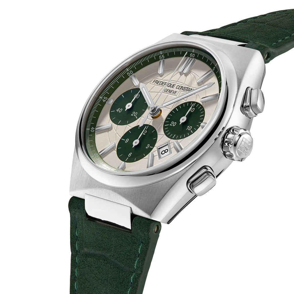 Frederique Constant Highlife Chronograph Automatik (FC-391SGR4NH6) aus Leder, Edelstahl