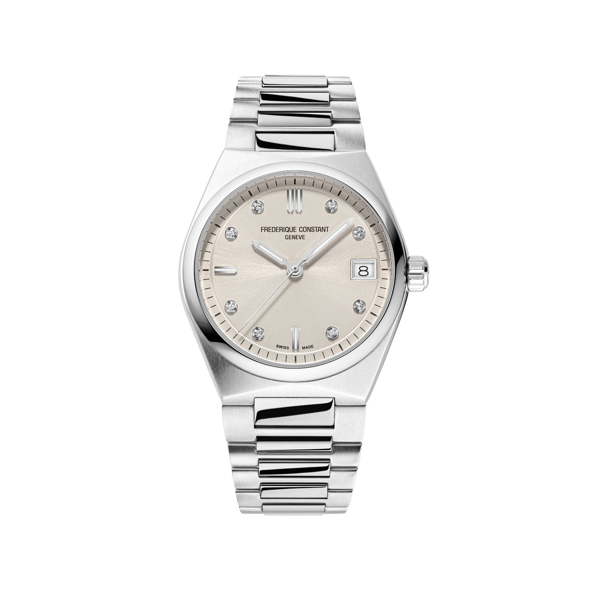 Frederique Constant Highlife Damen Quarz (FC-240BGD2NH6B) aus Edelstahl mit Diamant