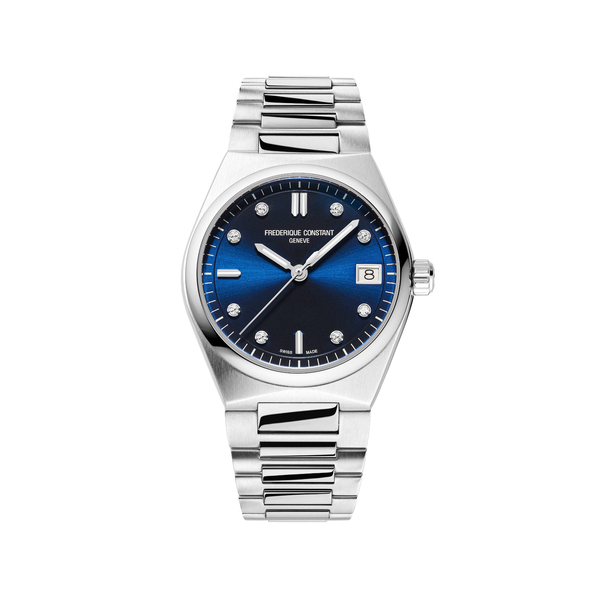 Frederique Constant Highlife Damen Quarz (FC-240ND2NH26B) aus Edelstahl mit Diamant