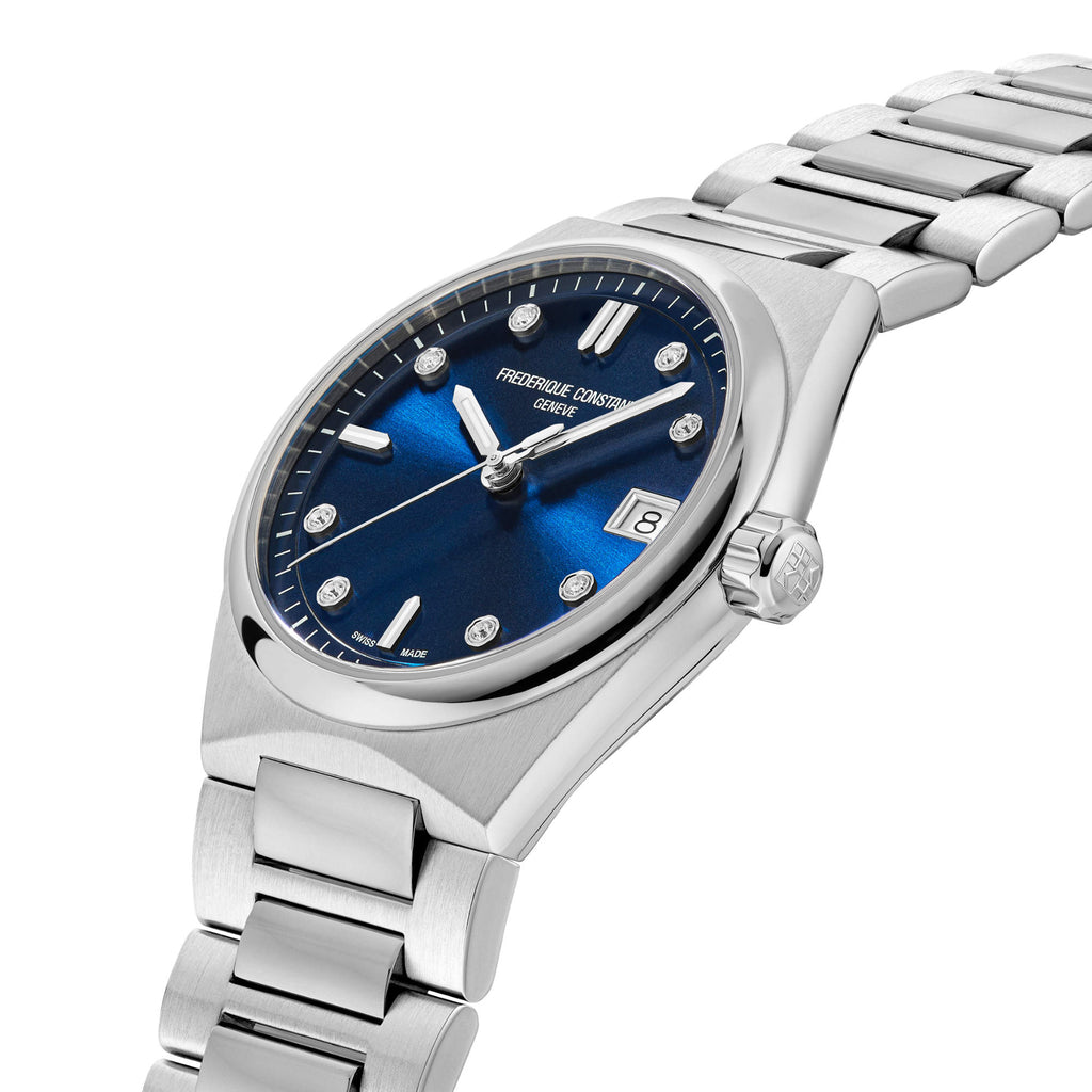 Frederique Constant Highlife Damen Quarz (FC-240ND2NH26B) aus Edelstahl mit Diamant