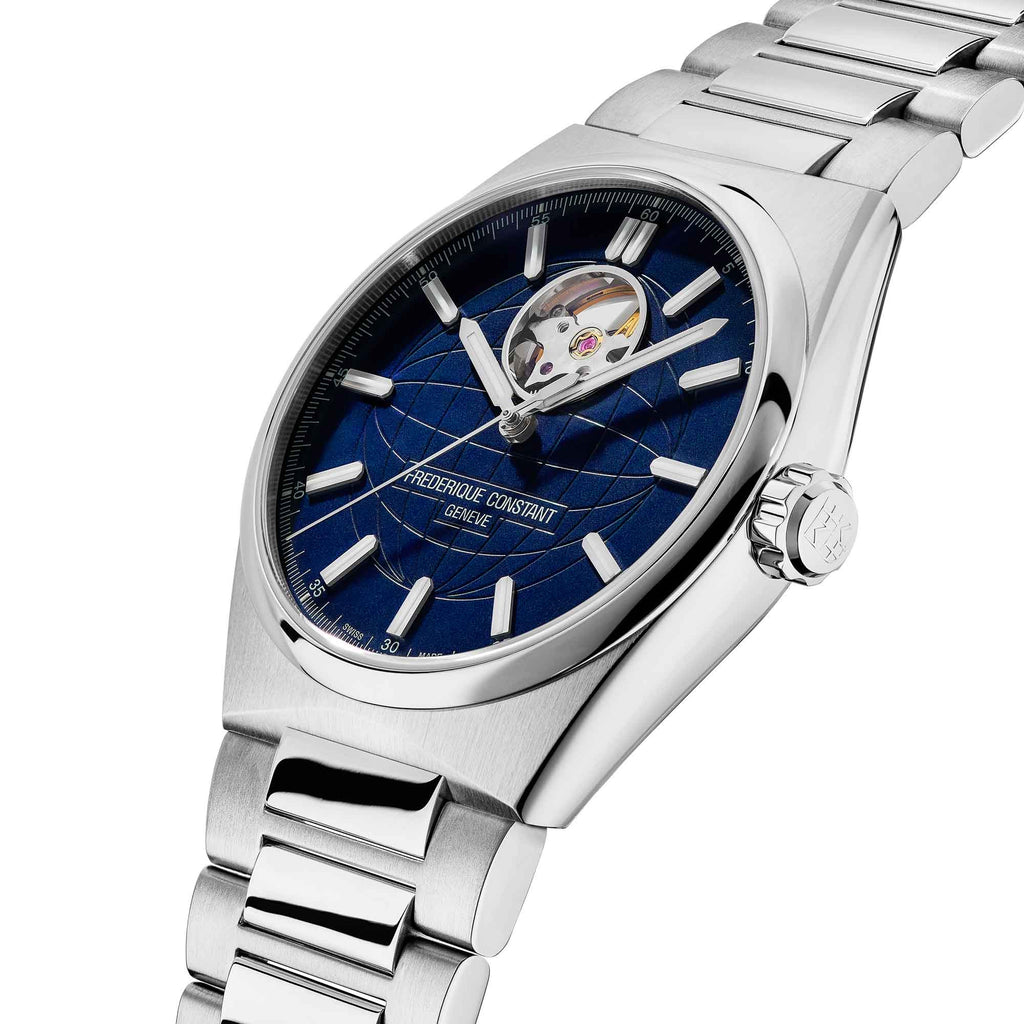 Frederique Constant Highlife Heart Beat (FC-310N4NH6B) aus Silber