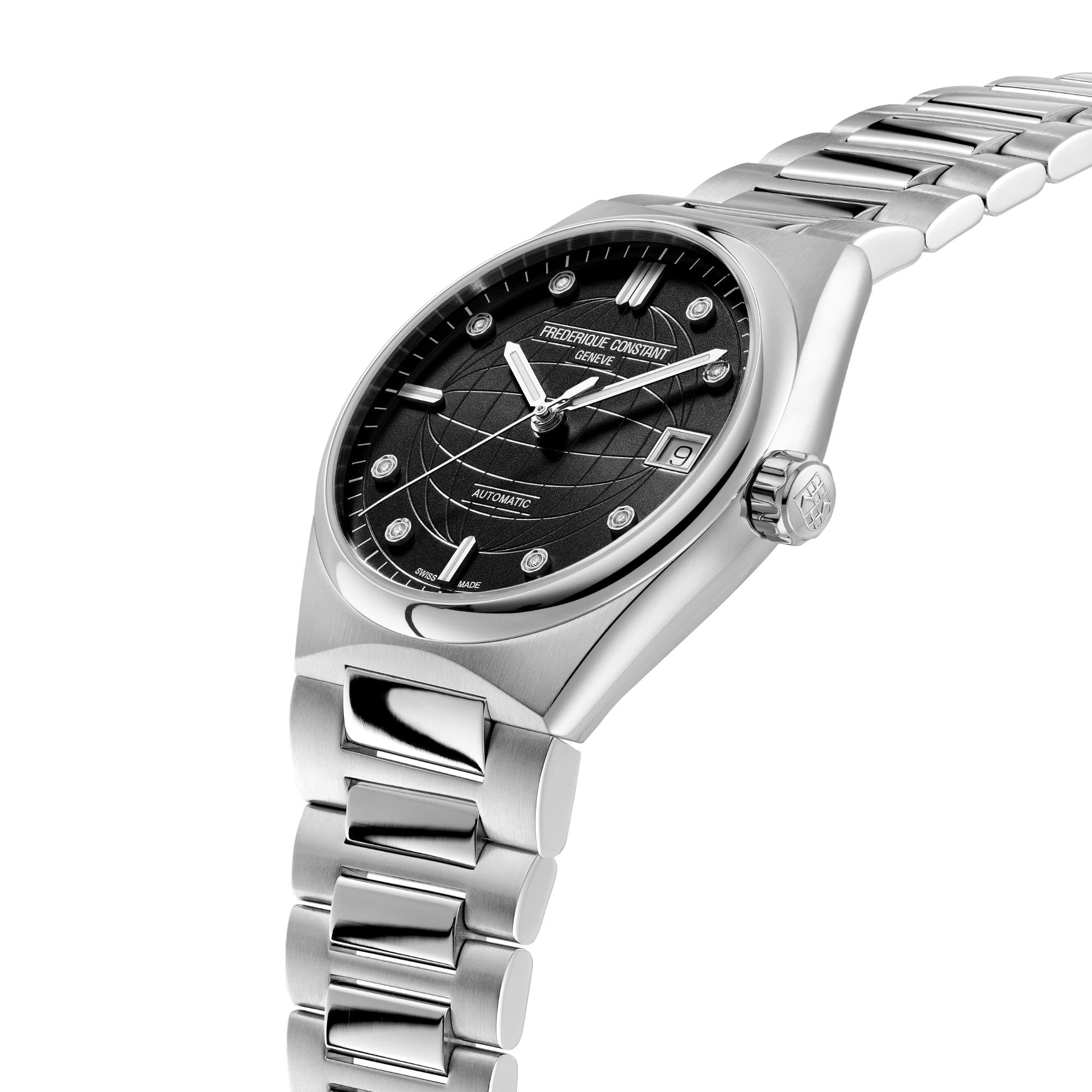 Frederique Constant Highlife Ladies Automatic (FC-303BD2NH6B) aus Edelstahl mit Diamant