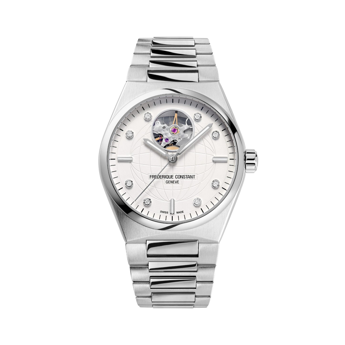 Highlife Ladies Automatic Heart Beat, Edelstahl • Diamant von Frederique Constant (FC-310SD2NH6B)